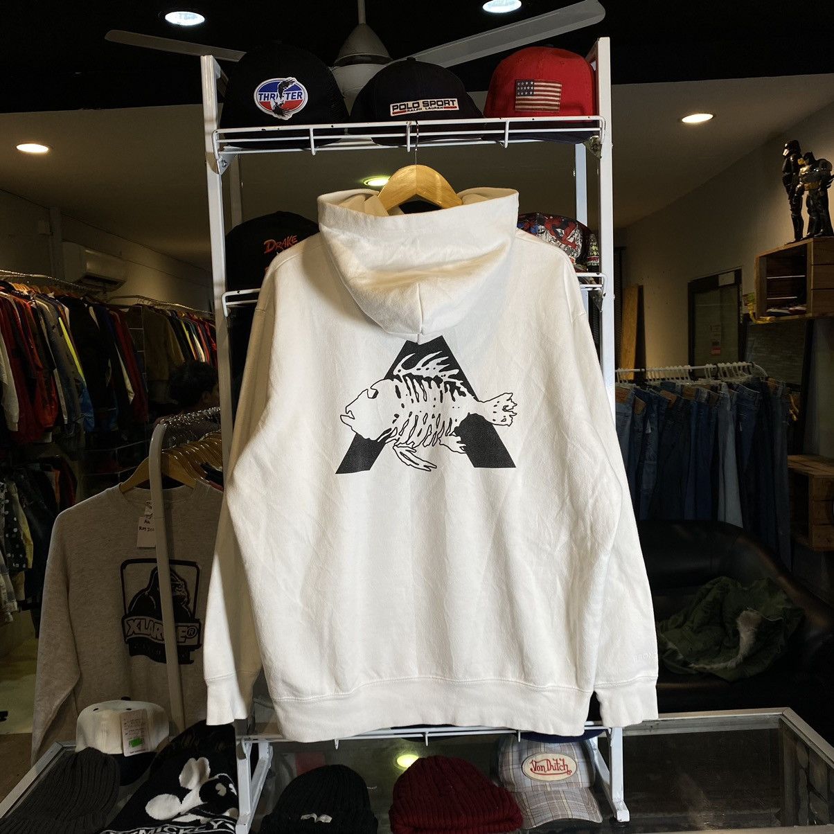 Japanese Brand BRONZE AGE Azul by Moussy Oversized Hoodie Size US XL / EU 56 / 4 - 1 Thumbnail