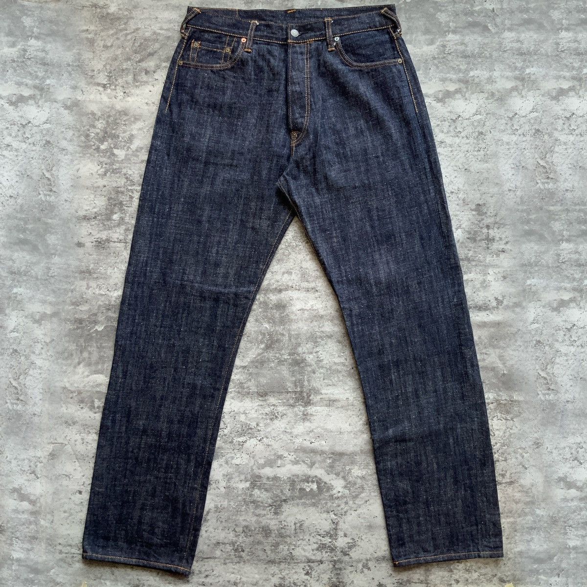 Evisu Evisu Brushstrokes Daicock Raw Denim Jeans Size US 34 / EU 50 - 2 Thumbnail