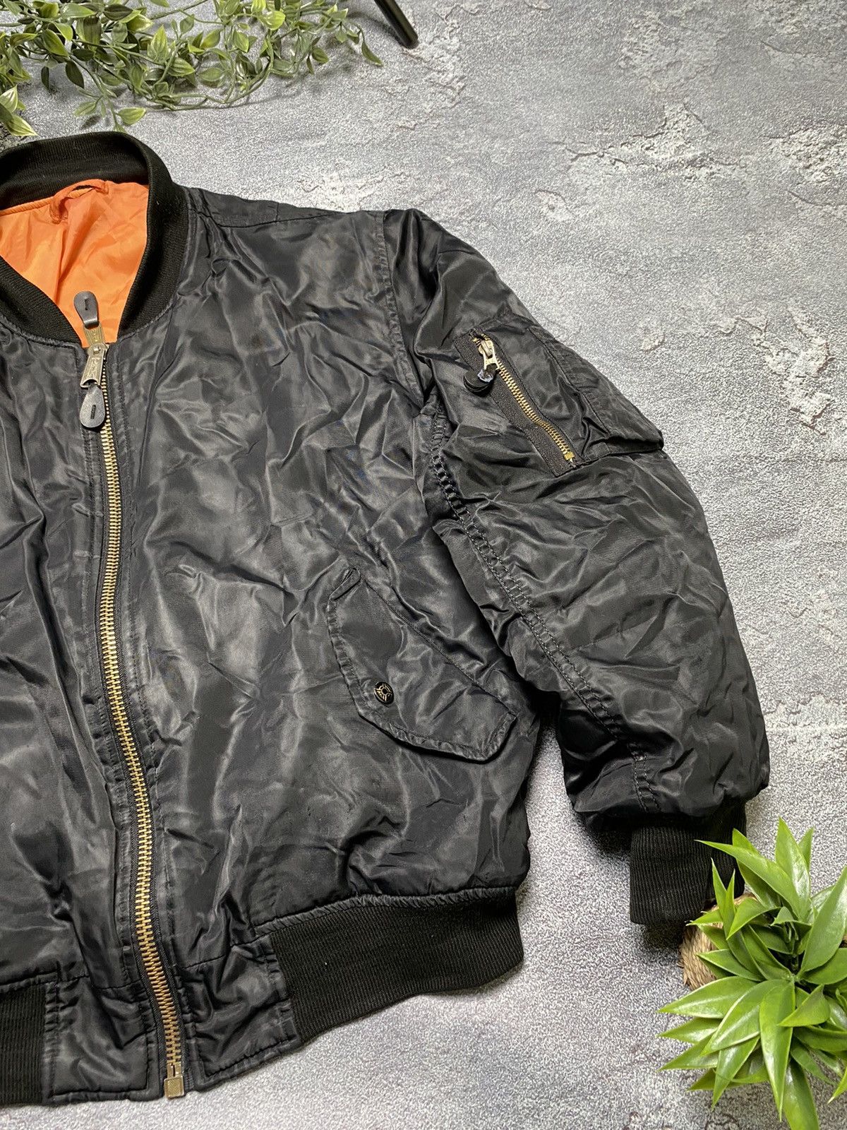 Japanese Brand × Vintage Ma 1 bomber vintage nylon size M Size US M / EU 48-50 / 2 - 6 Thumbnail