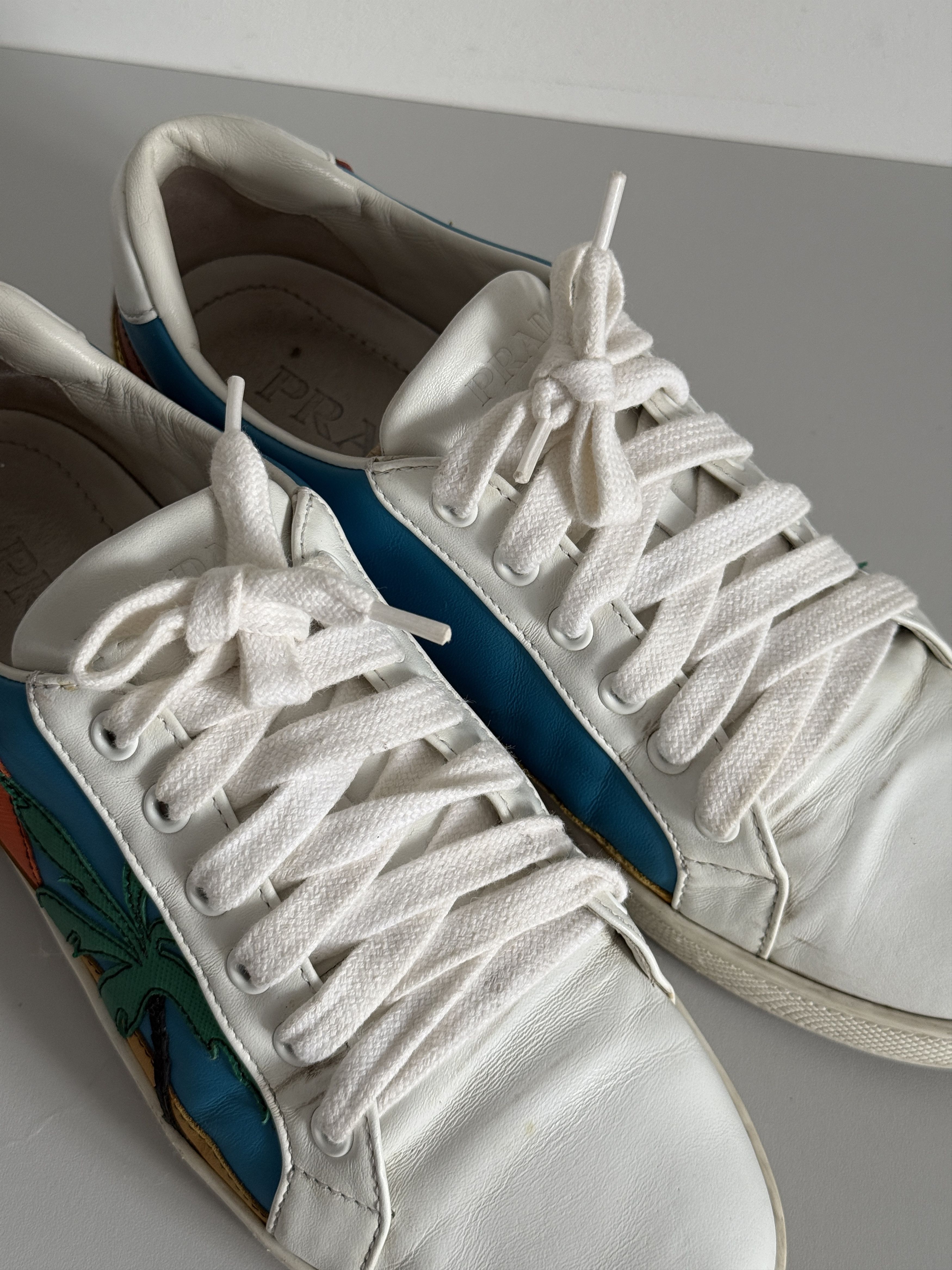 Prada Prada Egyptian Pyramid Low Sneakers Size US 8 / IT 38 - 7 Thumbnail