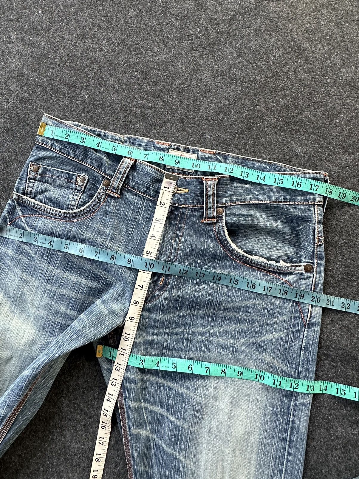 Edwin Edwin Exclusive Vintage Faded Washed Distressed Denim D187 Size US 34 / EU 50 - 6 Thumbnail