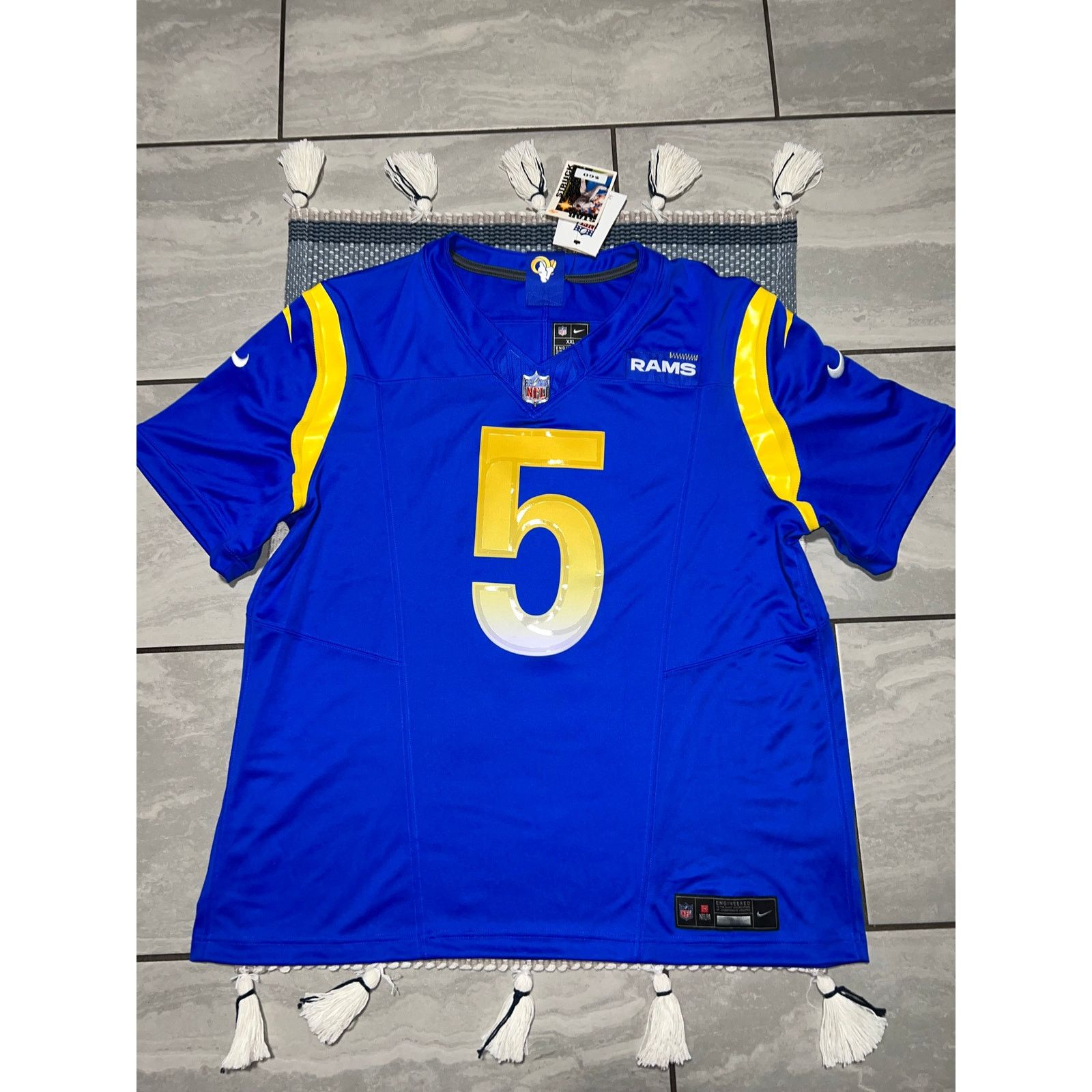 Nike Nike Jalen Ramsey Rams Mens Blue Limited Nike Jersey XXL Size US XXL / EU 58 / 5 - 1 Thumbnail