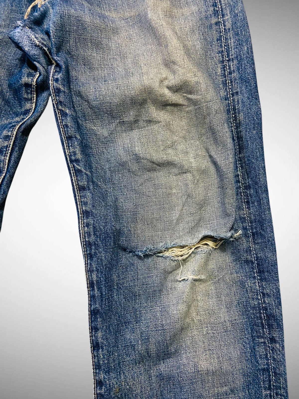 45rpm Vintage 45 RPM Distressed Jeans Size US 28 / EU 44 - 6 Thumbnail