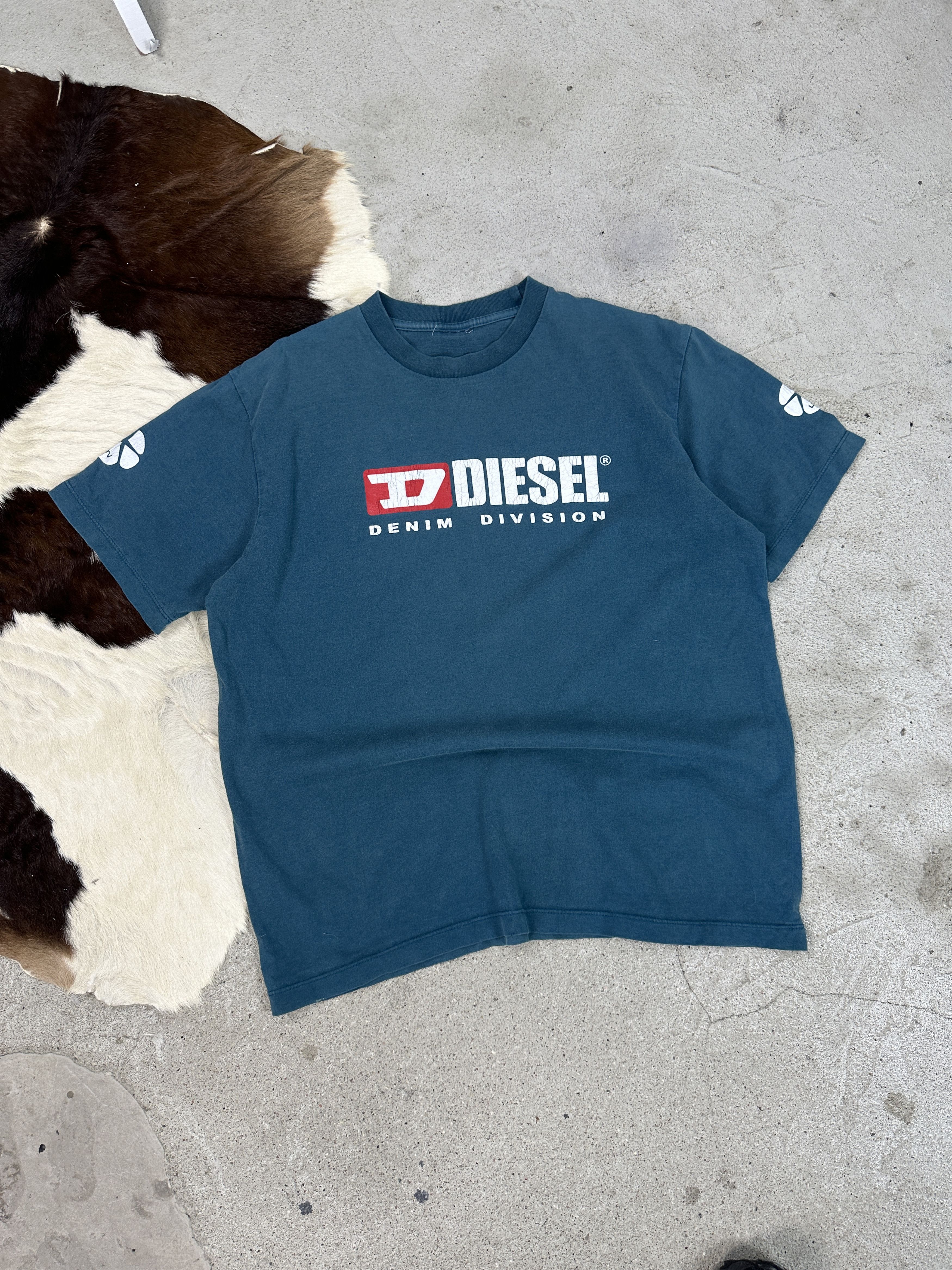 Diesel × Vintage Vintage Casual Streetwear Logo Print Diesel T-shirt 00s Size US M / EU 48-50 / 2 - 2 Thumbnail