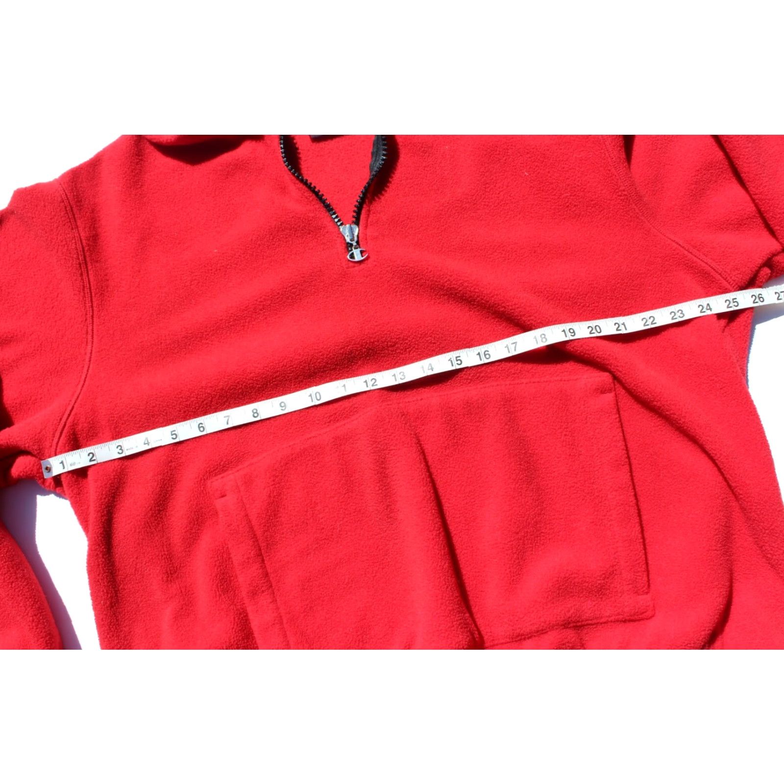 Champion VINTAGE Champion Athletic Fleece Pullover Sweatshirt Red L Mens ¼ Zip Authentic Sweatshirt Athletic Fit Regular Size L Size US L / EU 52-54 / 3 - 6 Thumbnail