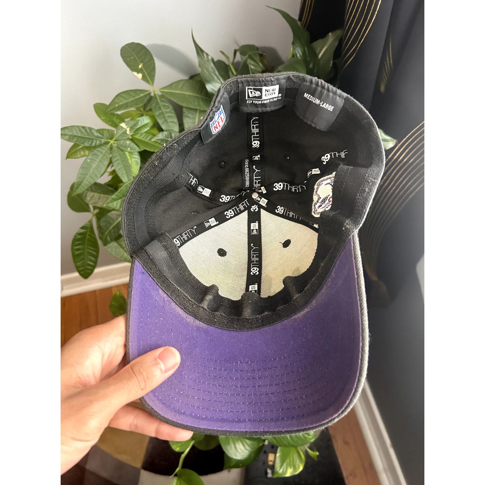 NFL × New Era × Vintage Vintage Y2k New Era 39thirty Baltimore Ravens NFL Hat Size ONE SIZE - 5 Thumbnail