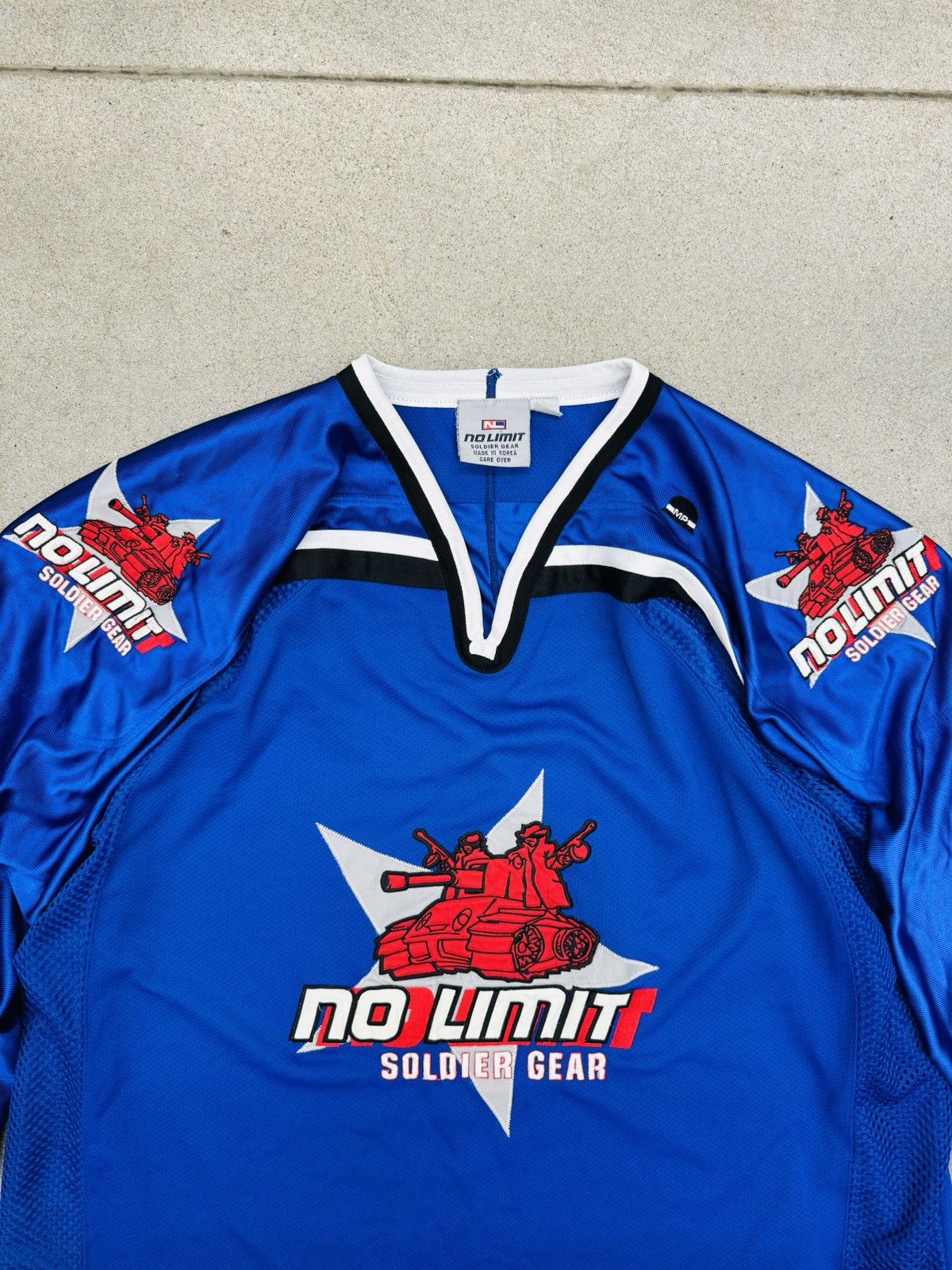 image of Vintage No Limit Soldier Hockey Jersey Size Xxl in Blue, Men's