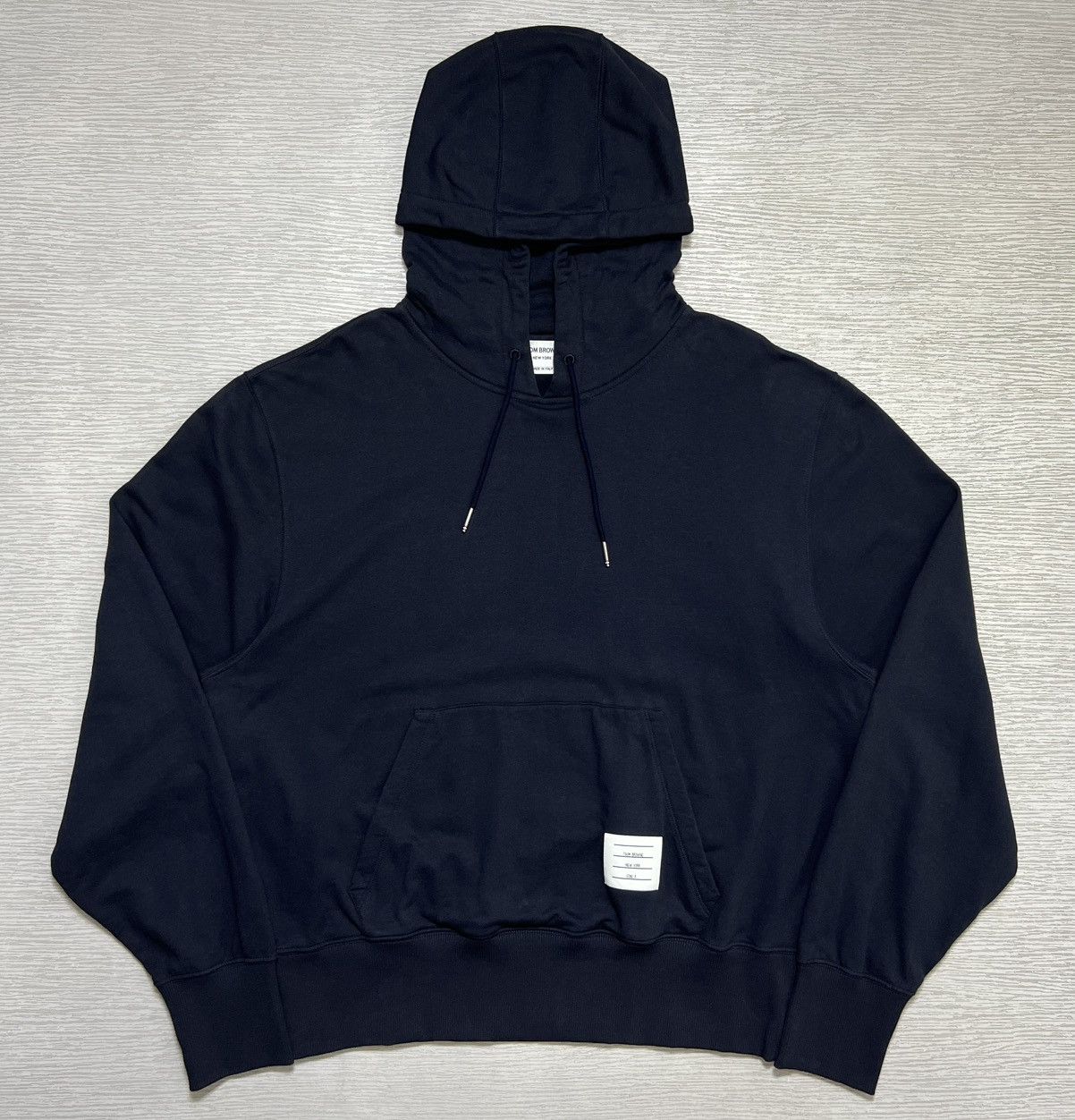 Thom Browne Thom Browne - Navy Blue Pullover Hoodie Size US L / EU 52-54 / 3 - 2 Thumbnail