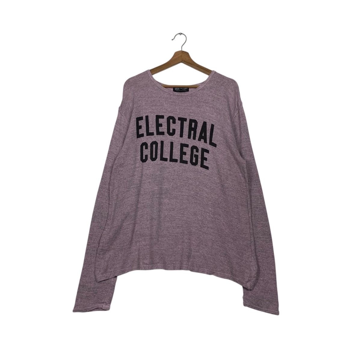 Beams Plus BEAMS Electral College Big Logo Pink Sweater #2426-C108 Size L / US 10 / IT 46 - 1 Thumbnail