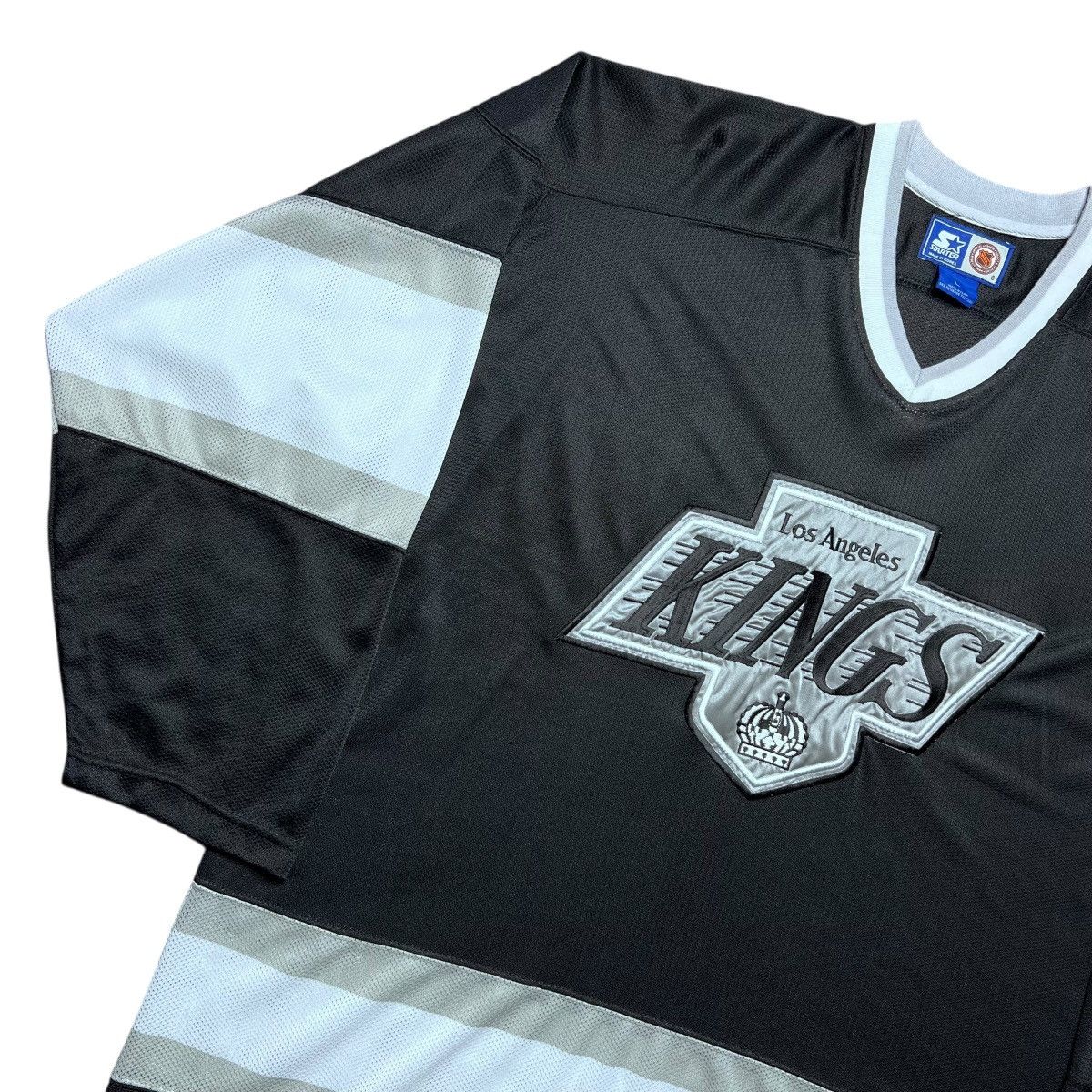 Starter 1990s NHL Los Angeles Kings Starter Black Spell Out Jersey Size US L / EU 52-54 / 3 - 19 Thumbnail