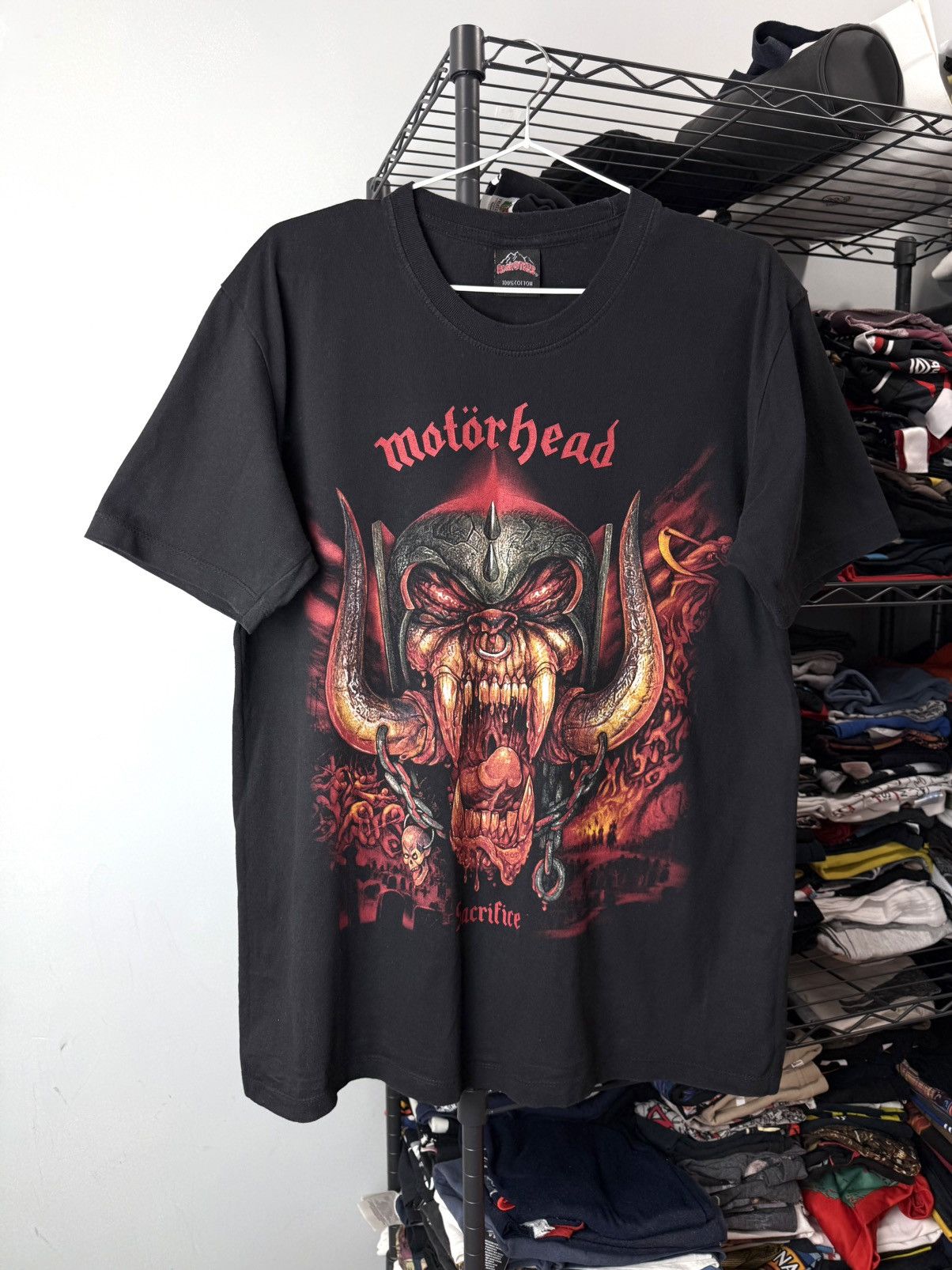 Band Tees Vintage Motorhead The Ice Of Spades T Shirt Size US L / EU 52-54 / 3 - 1 Thumbnail