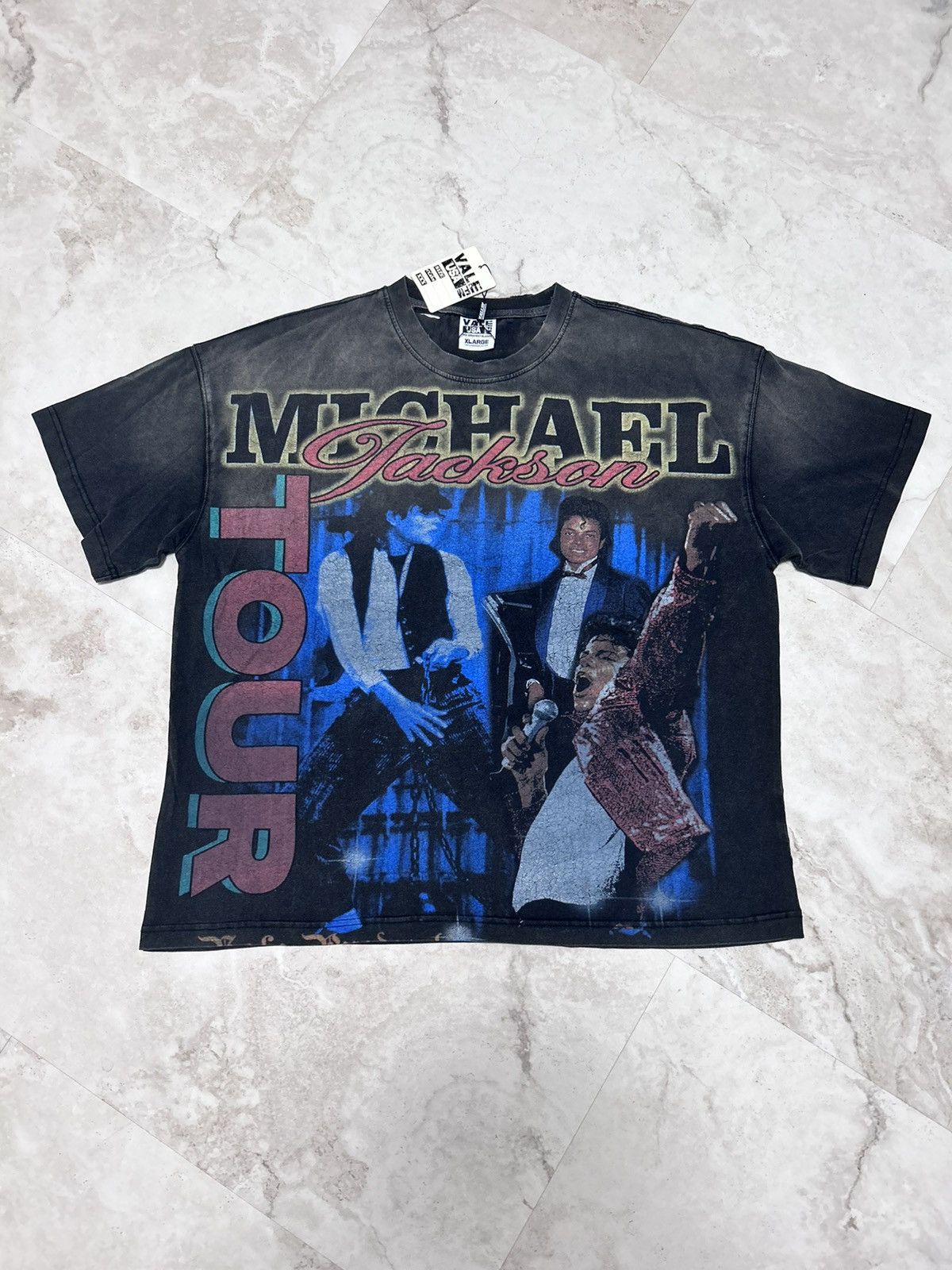 VALE FOREVER T Shirts ヴィンテージ Tシャツ Thriller Tee Vale Forever Speed Bling Tee Vintage Black – PIECES