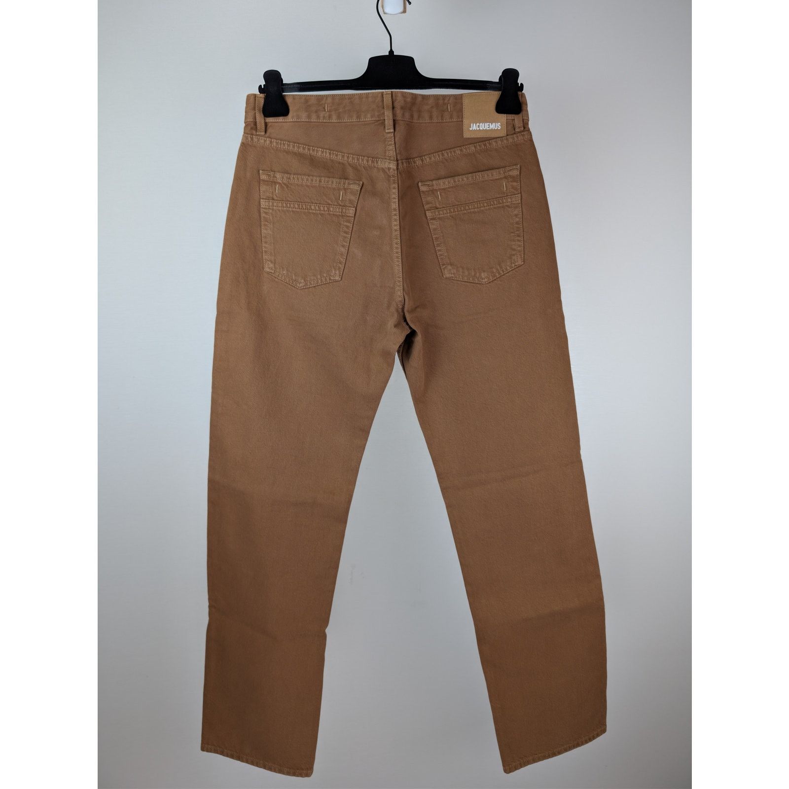 Jacquemus o1rshd1 Le de Nîmes Straight-Leg Denim Jeans Camel / Beige Size US 32 / EU 48 - 18 Thumbnail