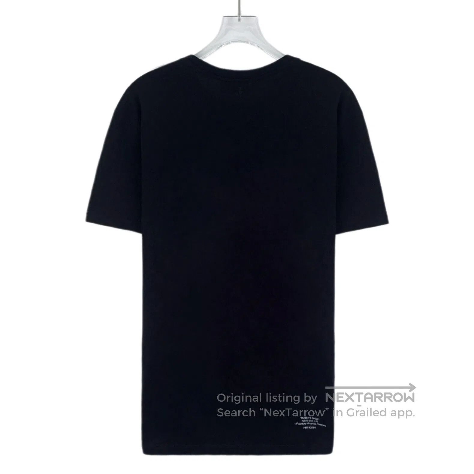 Neil Barrett Neil Barrett Black Angel Eagle Printed Cotton Crew Neck Sh Size US M / EU 48-50 / 2 - 2 Thumbnail