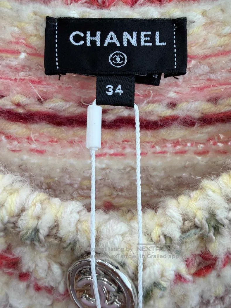 Chanel Chanel Pink and white striped strawberry cake colour-match Size XXS / US 00 / IT 34 - 4 Thumbnail