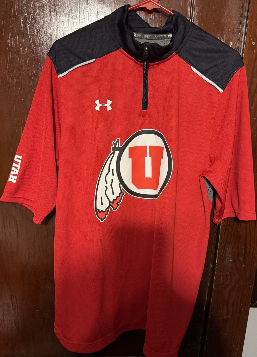 Under Armour University of Utah Utes Under Armour 1/4 Zip Men's L Player Size US L / EU 52-54 / 3 - 1 Thumbnail