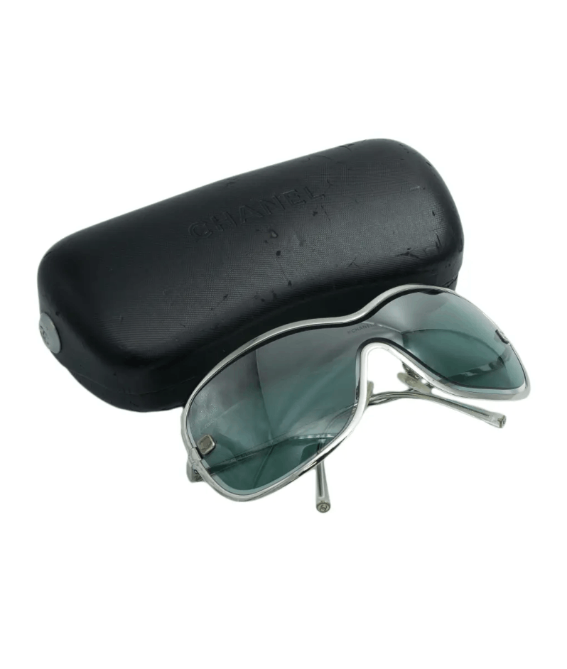 Chanel CHANEL Sunglasses 4031 Rimless Rhinestone 4017 Shields RI832 Size ONE SIZE - 1 Thumbnail