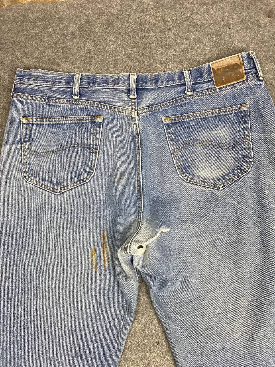 Lee vintage lee relaxed fit distressed denim Size US 44 / EU 60 - 3 Thumbnail