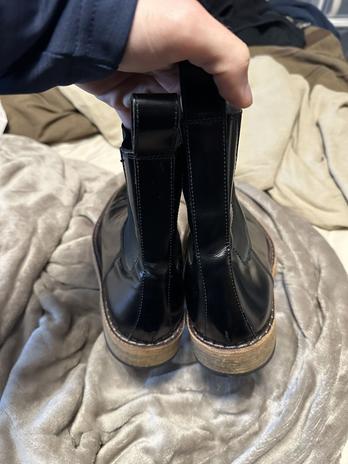 Acne Studios Men’s Acne Studios Leather Black Chelsea Boot Size 41eu 8us Size US 8 / EU 41 - 4 Thumbnail