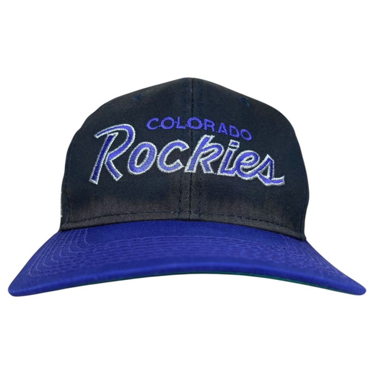 90s MLB Colorado Rockies Sports Specialties Script Snapback