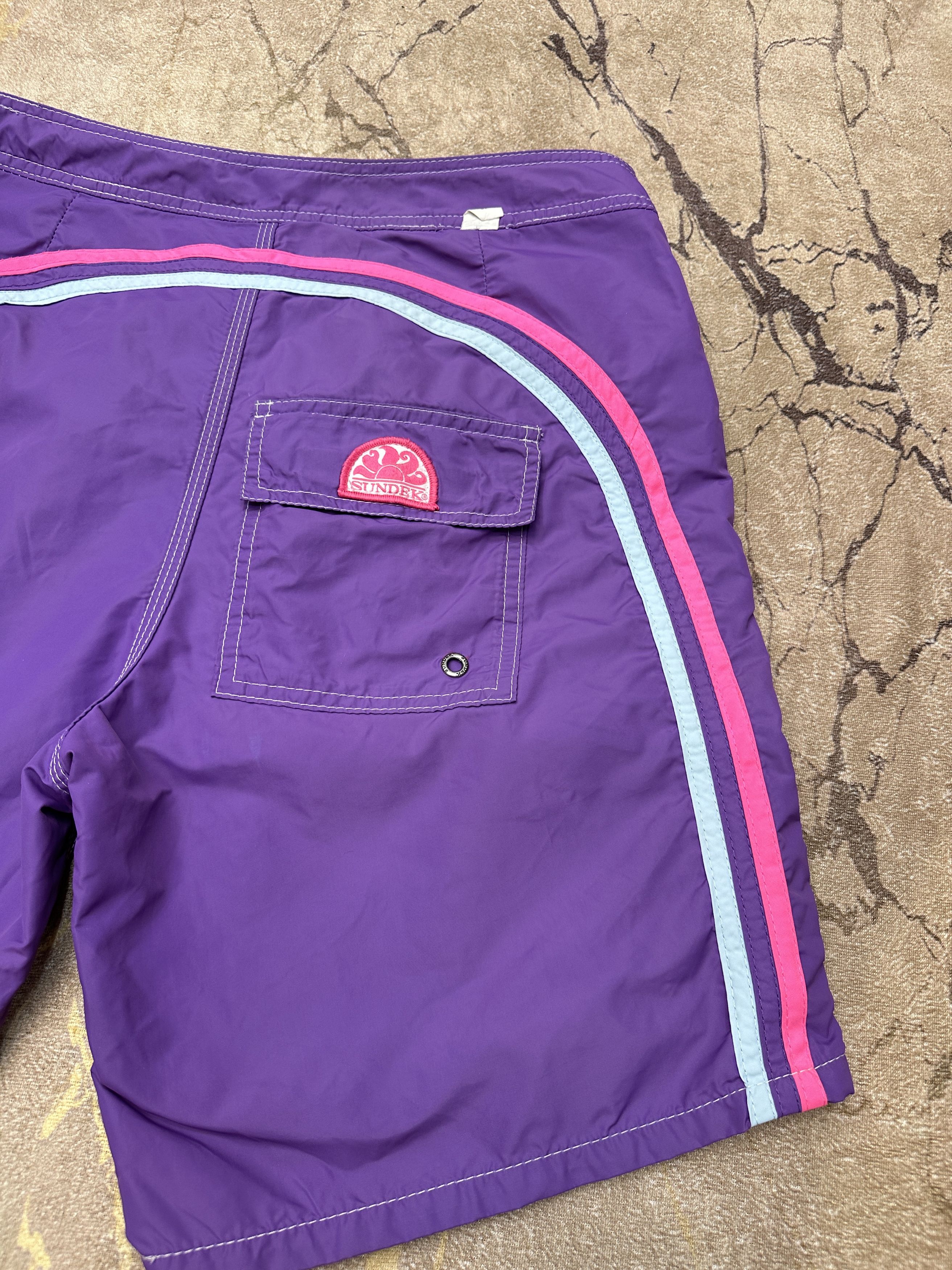 Sundek Sundek 30 Long Beach Board Shorts Trunks Bath Suit Size 30 S Size US 30 / EU 46 - 17 Thumbnail