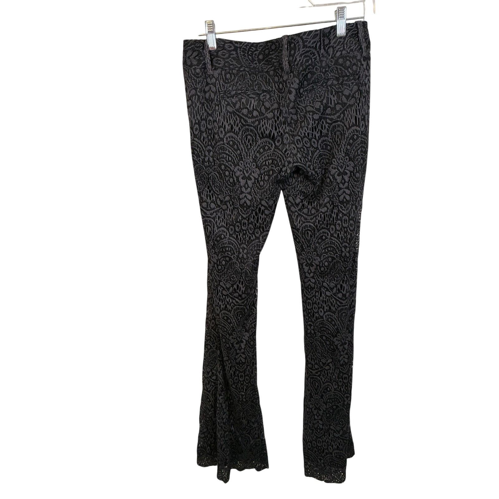 Other Y2K Georgie Grunge Low Rise Emo Goth Boho Y2K Flare Pants 2 Size 26" / US 2 / IT 38 - 7 Thumbnail