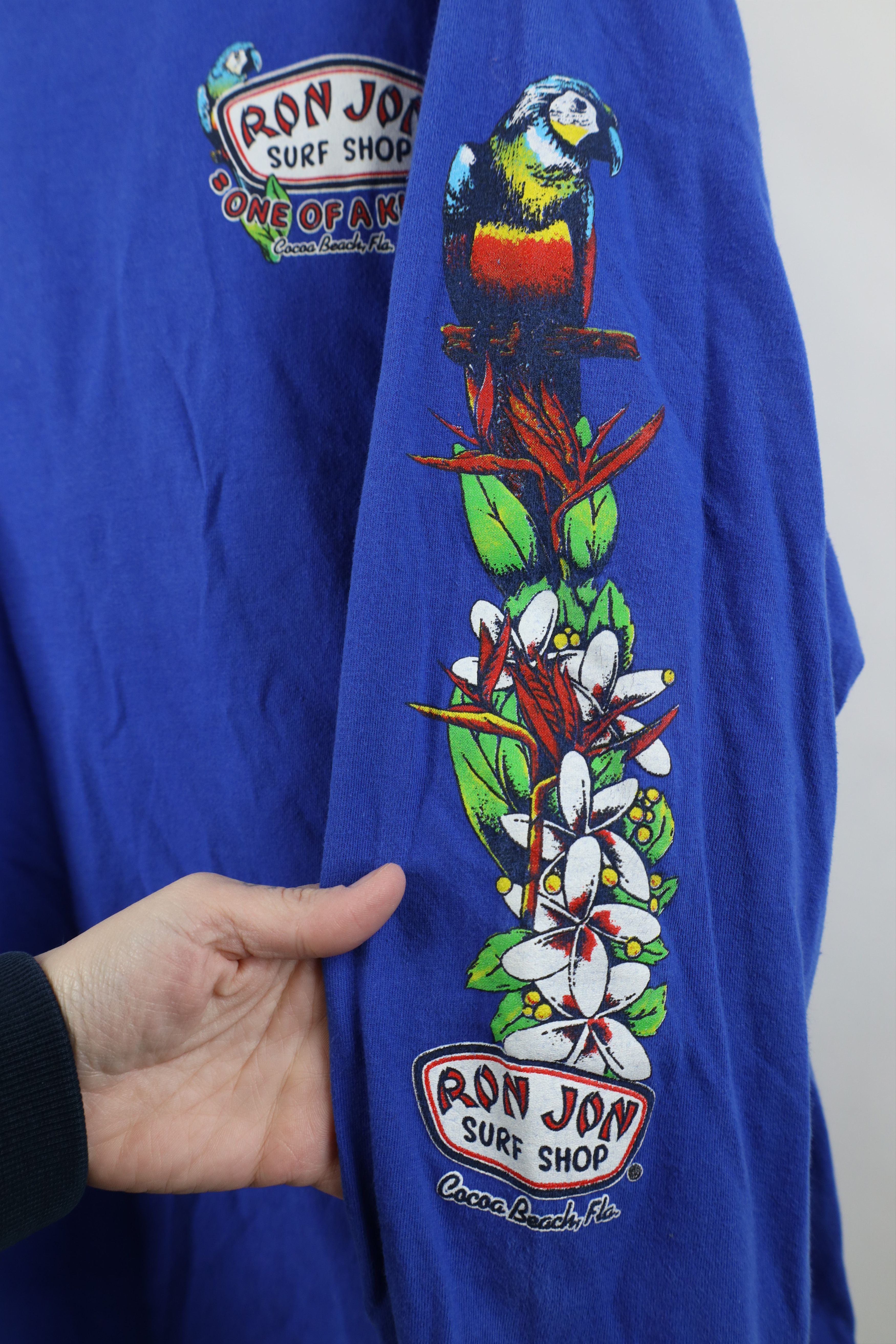 Hanes Vintage Y2K Ron Jon Surf Shop Surfing Long Sleeve T-Shirt Size US XL / EU 56 / 4 - 6 Thumbnail