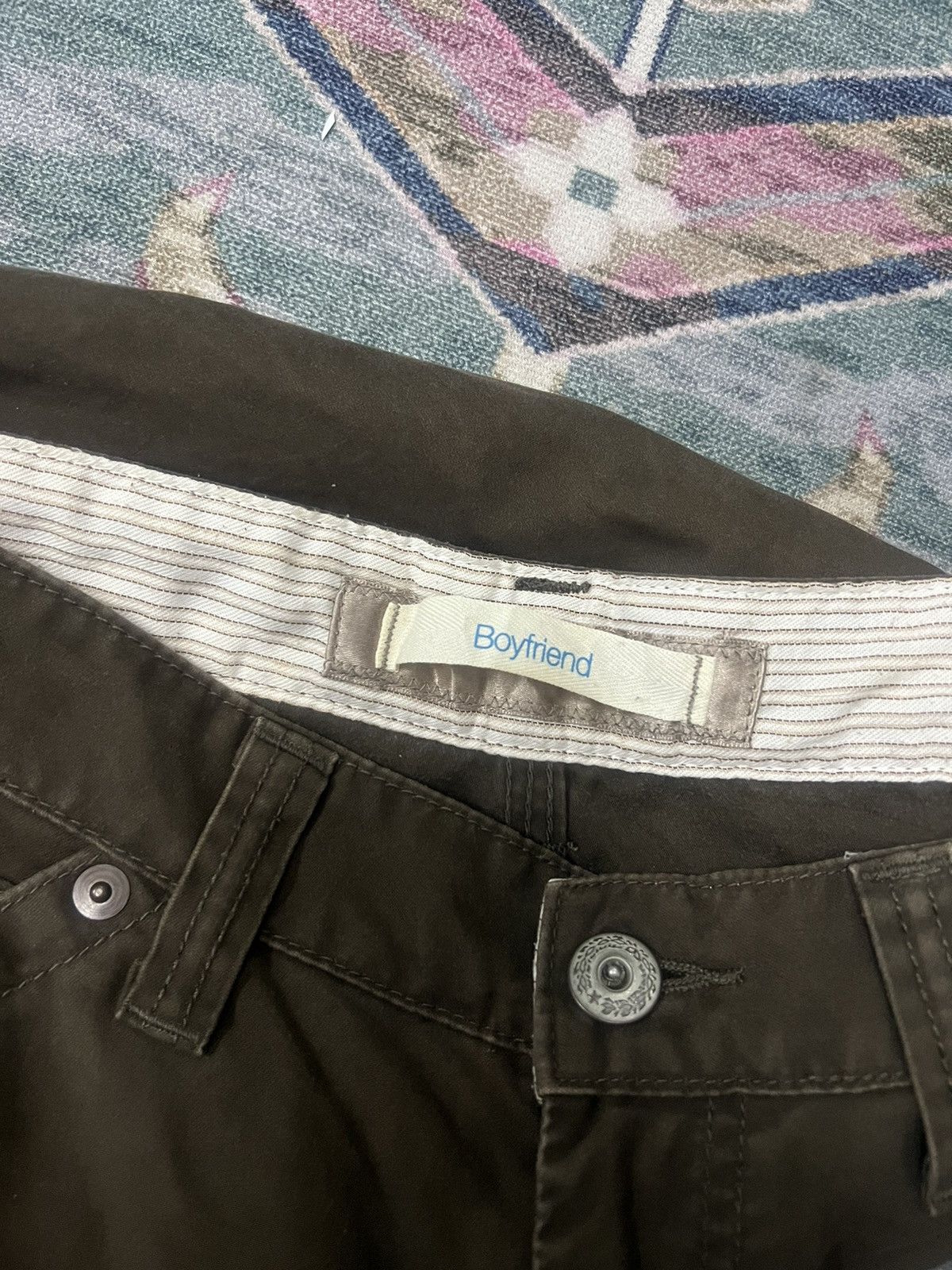 Designer × Japanese Brand BAGGY‼️UNIQLO LOW RISE COTTON PANT Size US 32 / EU 48 - 4 Thumbnail