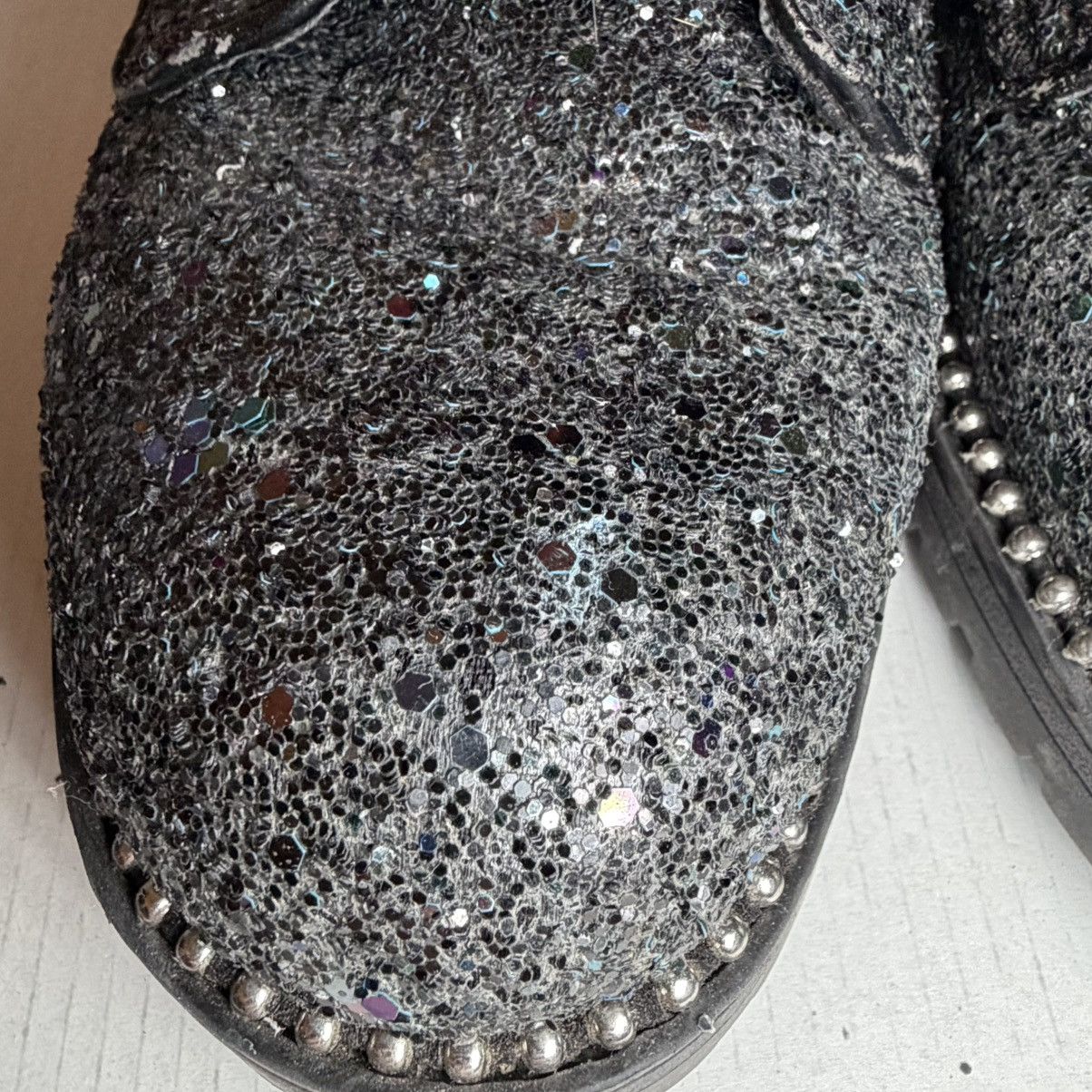 Other Portland Boot Company Combat Boots Women’s 8M Black Glitter Size US 8 / IT 38 - 8 Thumbnail