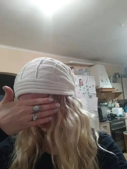 Feature Knitted Baggy Beanie Oversized Winter Hat Size ONE SIZE - 4 Thumbnail
