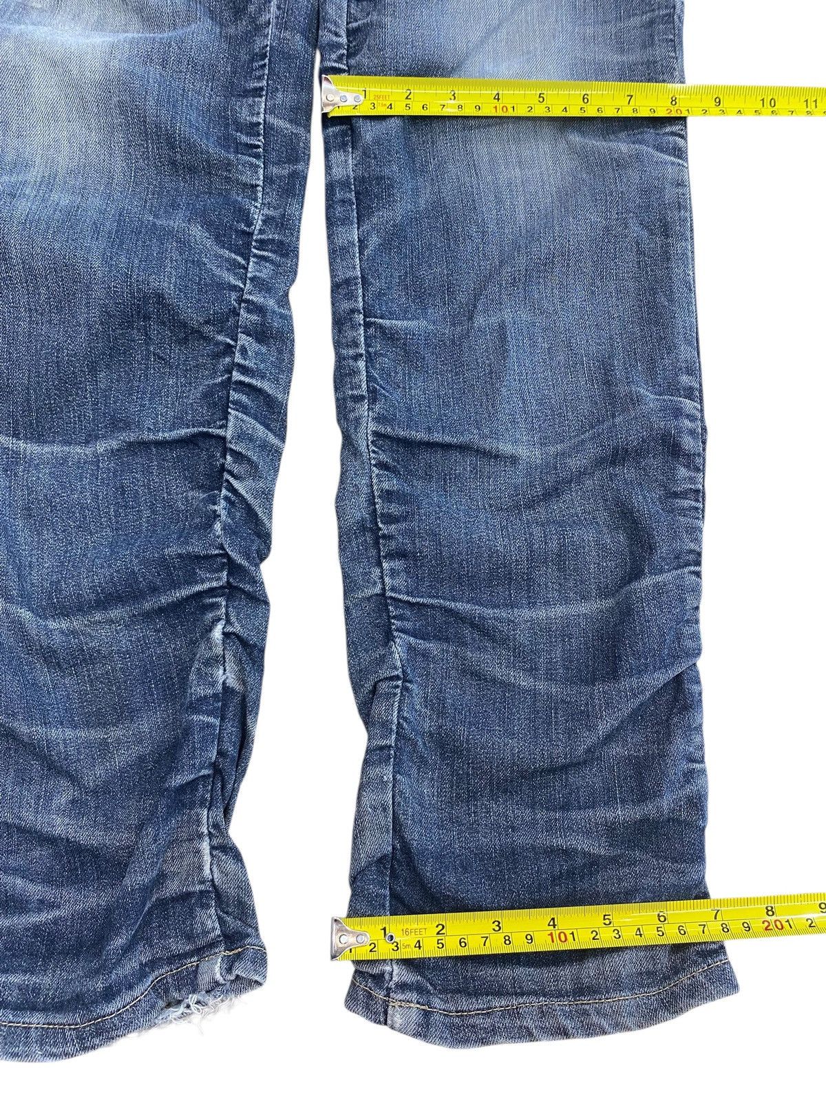 Japanese Brand Japanese Brand Whiskers Fades Style Stacked Look Jeans Size US 33 - 8 Thumbnail
