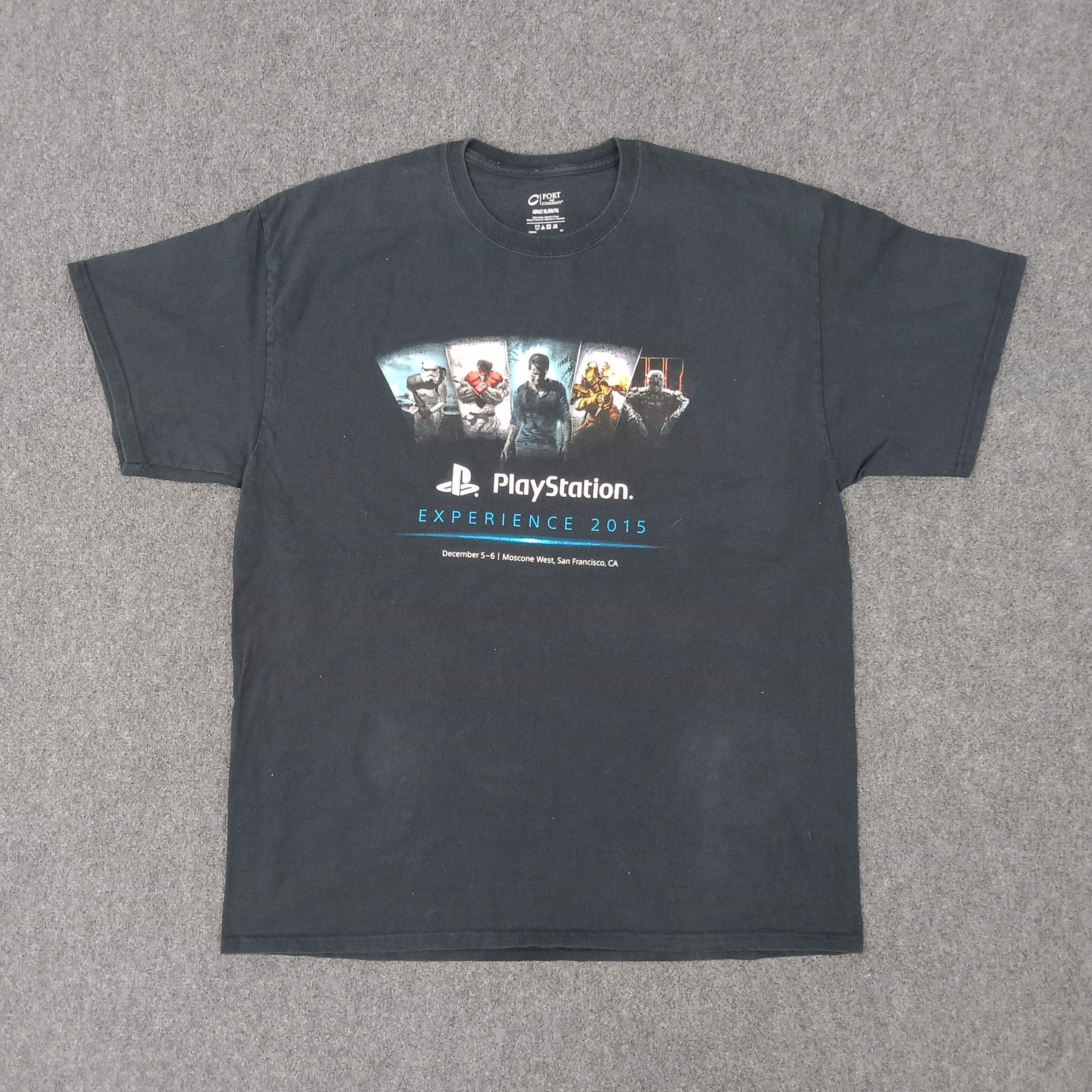 Playstation × The Game × Vintage Playstation Experience 2015 Sony Video Game Tshirt Size US XL / EU 56 / 4 - 1 Thumbnail