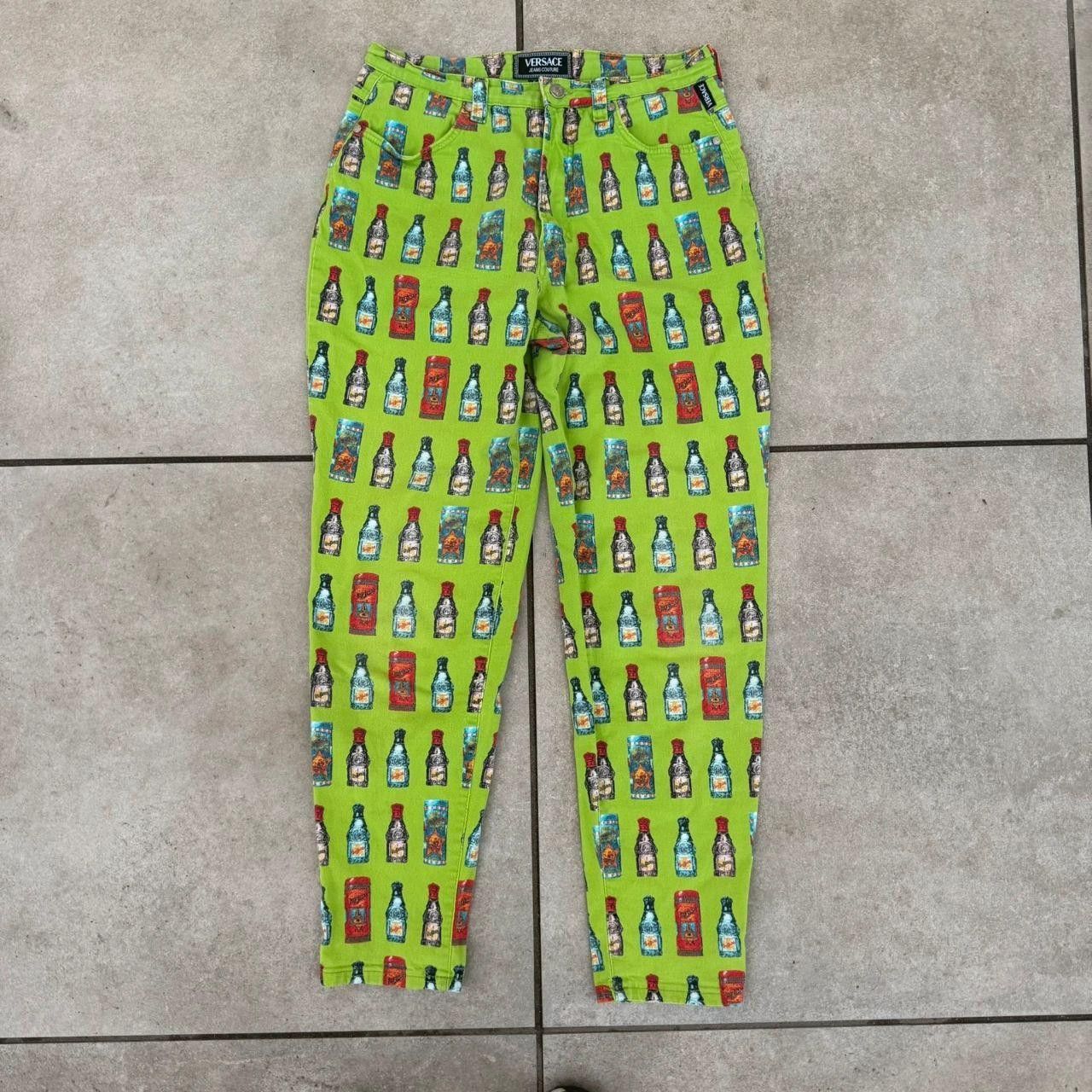 Versace Versace Vintage 90s Unique Design Full Print Made in Italy Size US 33 - 3 Thumbnail