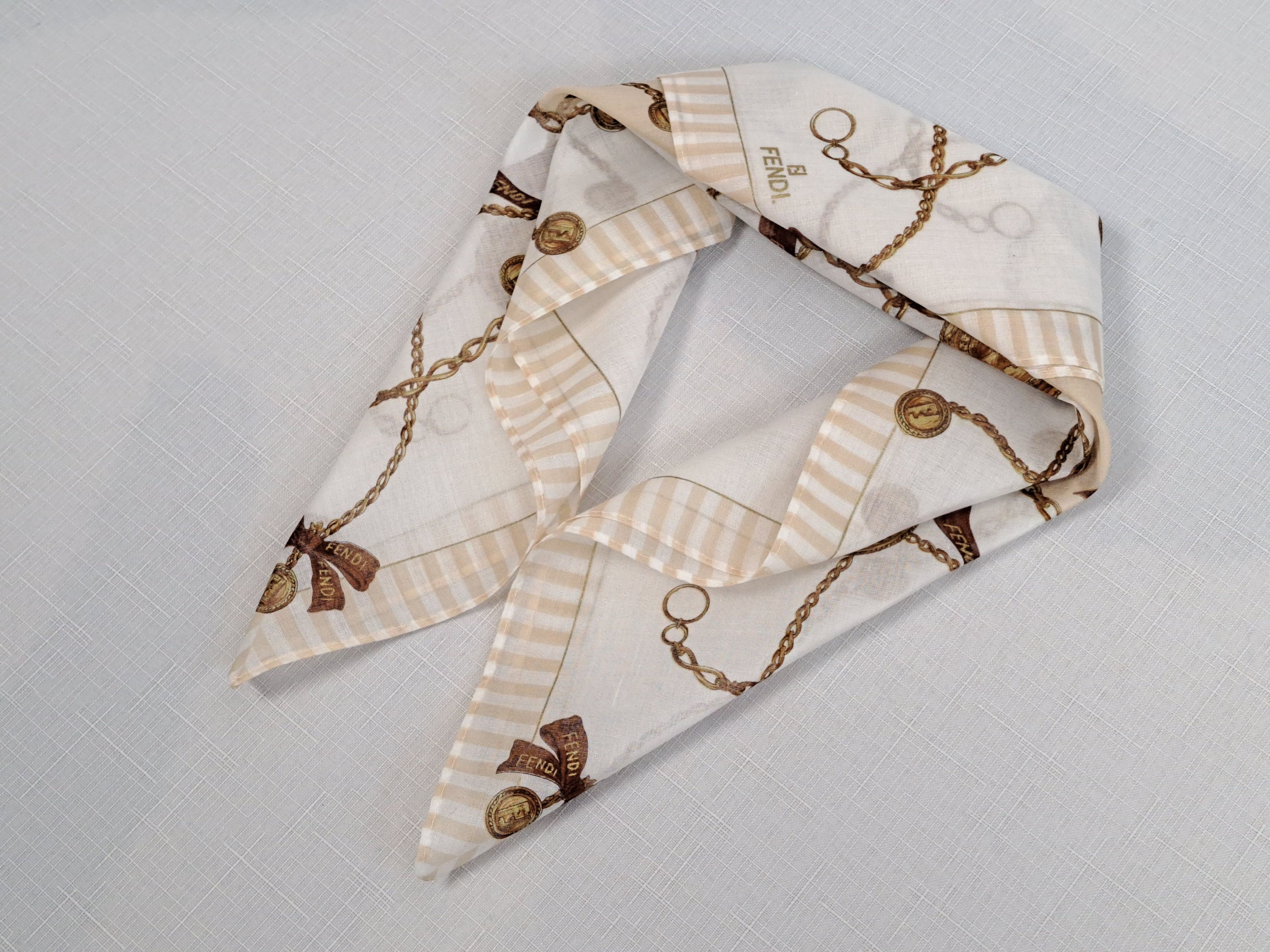 Fendi Fendi cotton pockets square/handkerchiefs. Size ONE SIZE - 8 Thumbnail