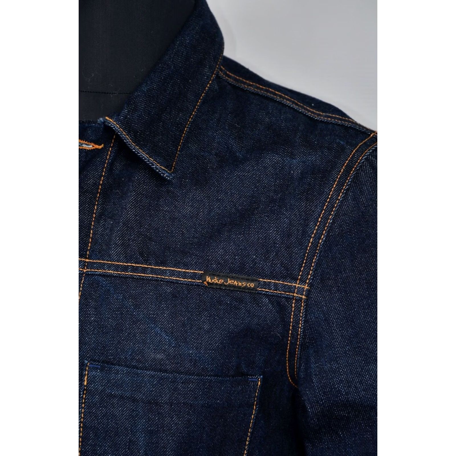 Nudie Jeans Nudie Jeans Ronny Dry Vegan Selvedge Denim Jacket Blue M Jeans Jacket Size US 31 - 7 Thumbnail