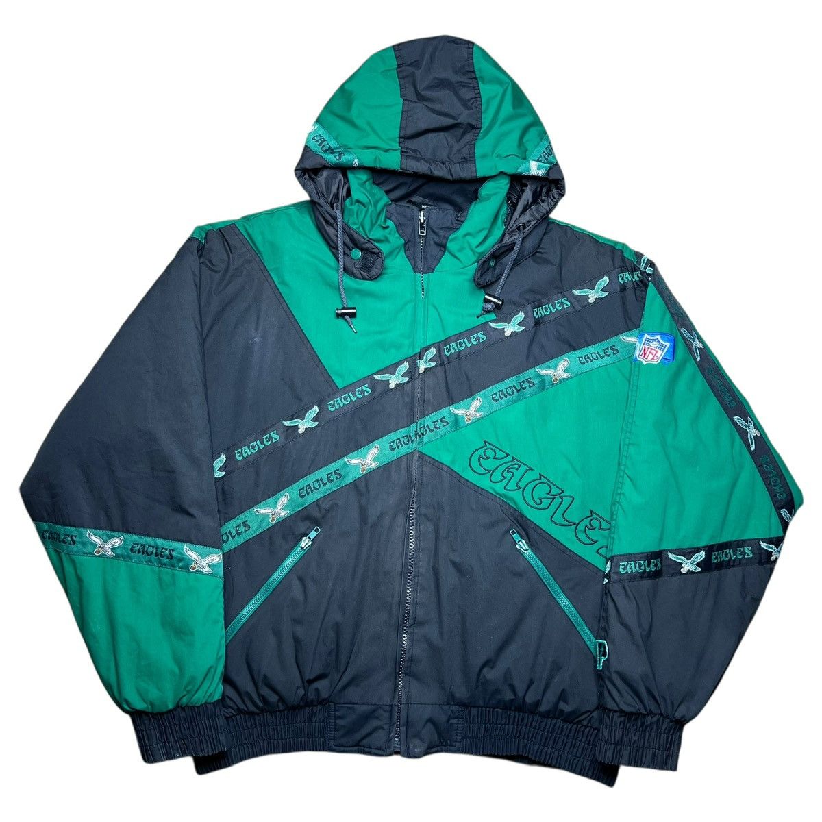 Pro Player Vtg NFL Philadelphia Eagles Pro Player Kelly Green Jacket Size US XXL / EU 58 / 5 - 2 Thumbnail