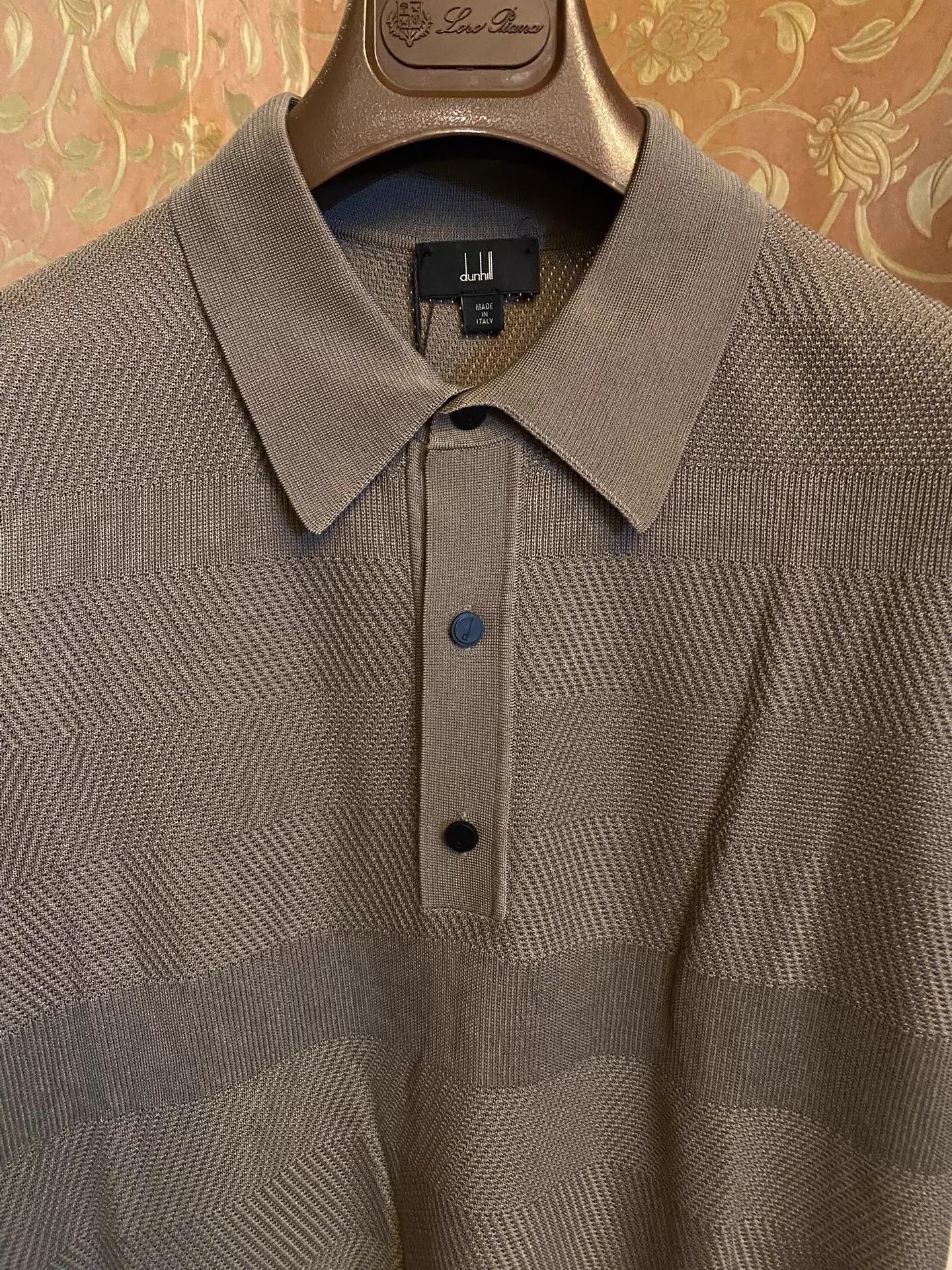 Alfred Dunhill Dunhill 100% Heavy Silk Italian SS Polo BNWT Size US M / EU 48-50 / 2 - 2 Thumbnail