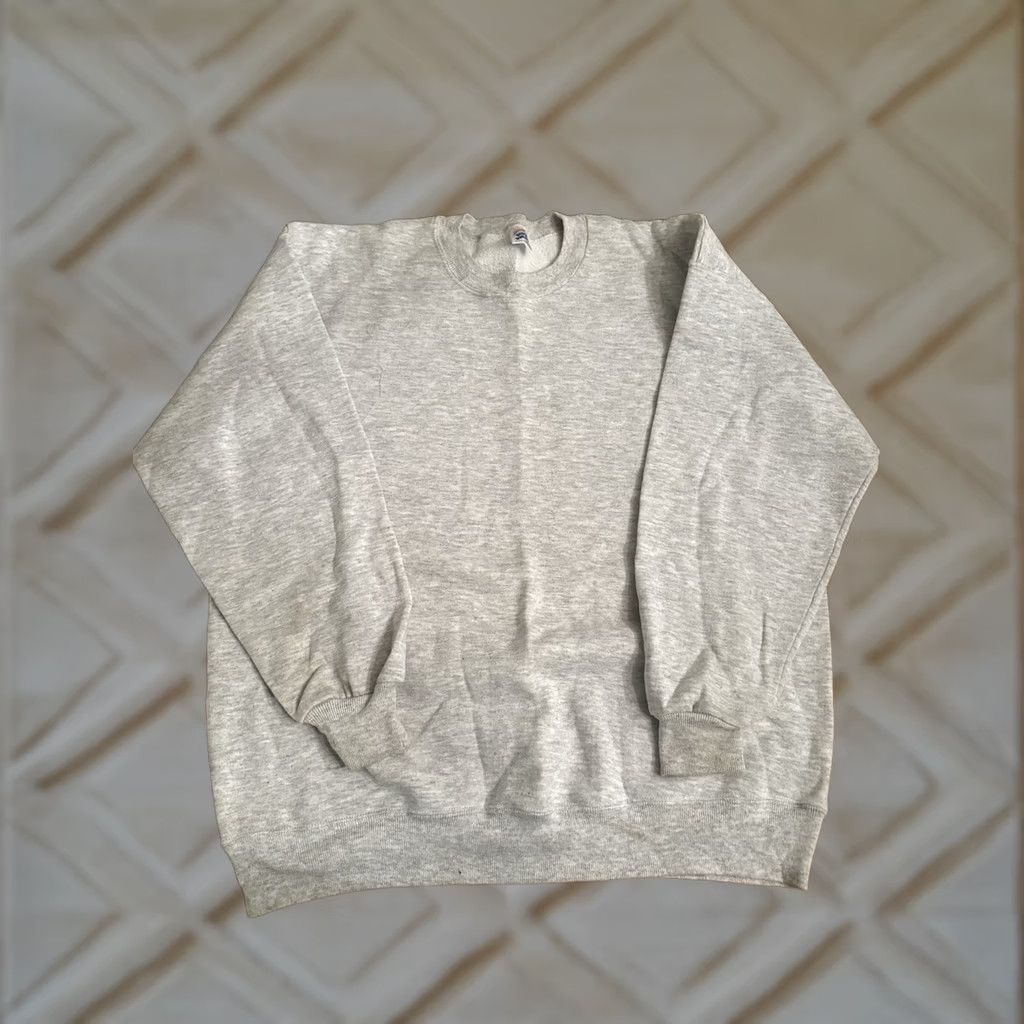 Jerzees VINTAGE Jerzees Nublend Super Sweats Gray Crewneck Sweatshirt XL Men 90s Gr ay Pullover Crew Neck Size US XL / EU 56 / 4 - 1 Thumbnail