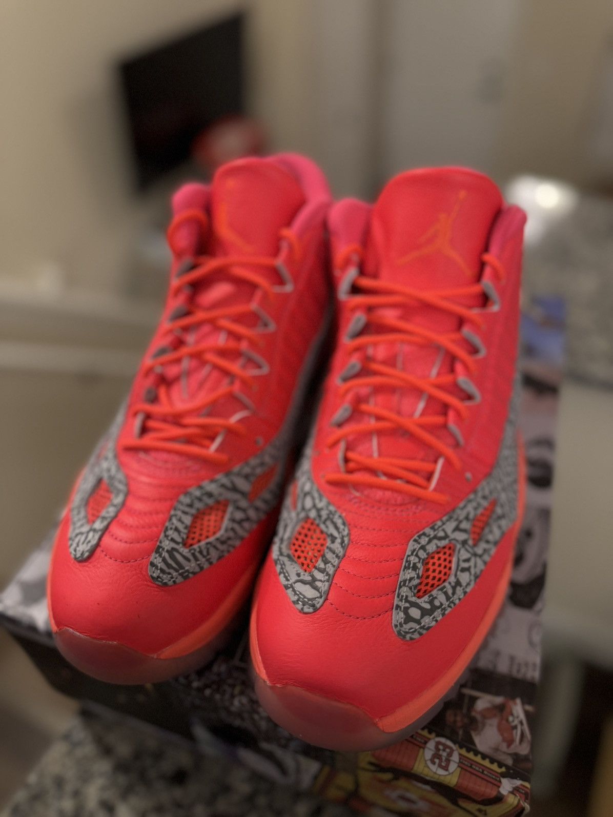 Jordan Brand × Nike Jordan 11 XI Flash Red Crimson Size 14 RARE Size US 14 / EU 47 - 5 Thumbnail