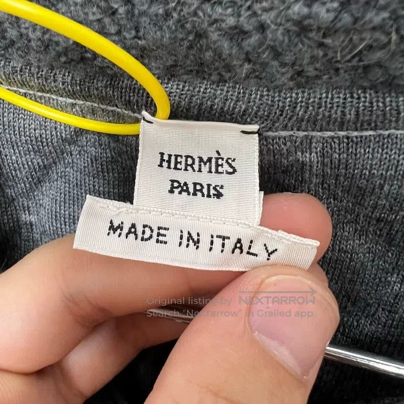 Hermes Hermes Grey H Letter Diamond Pattern Hooded Jacket with Wo Size XS / US 0-2 / IT 36-38 - 3 Thumbnail