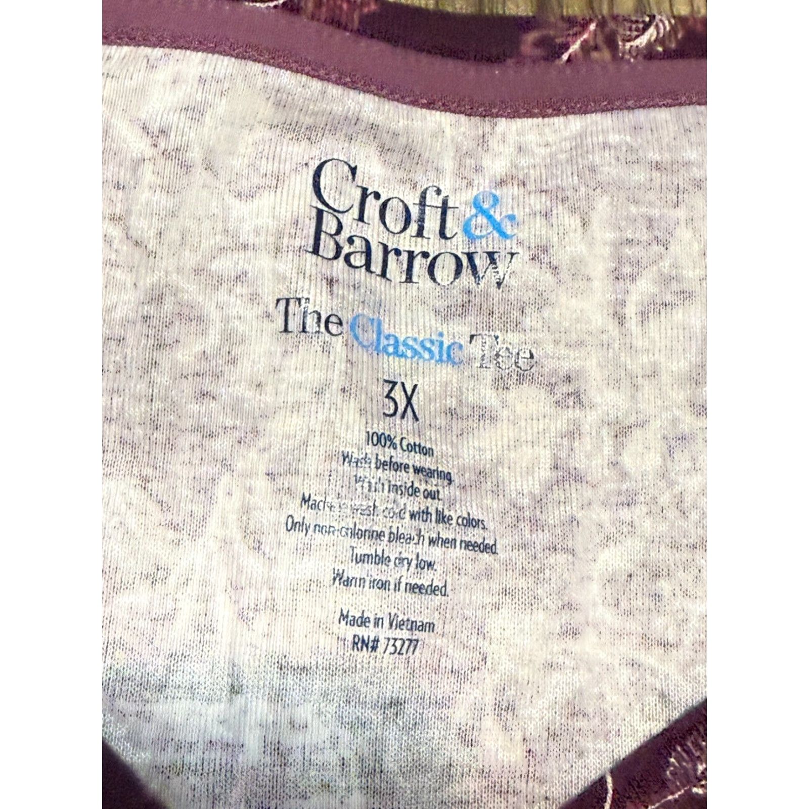 Croft & Barrow Croft & Barrow Shirts Women's 3X Purple Long Sleeve Tee Lightweight Classic Shirt Womens Plus Size T-Shirt 3X Purple Casual Size XXL / US 16-18 / IT 52-54 - 4 Thumbnail