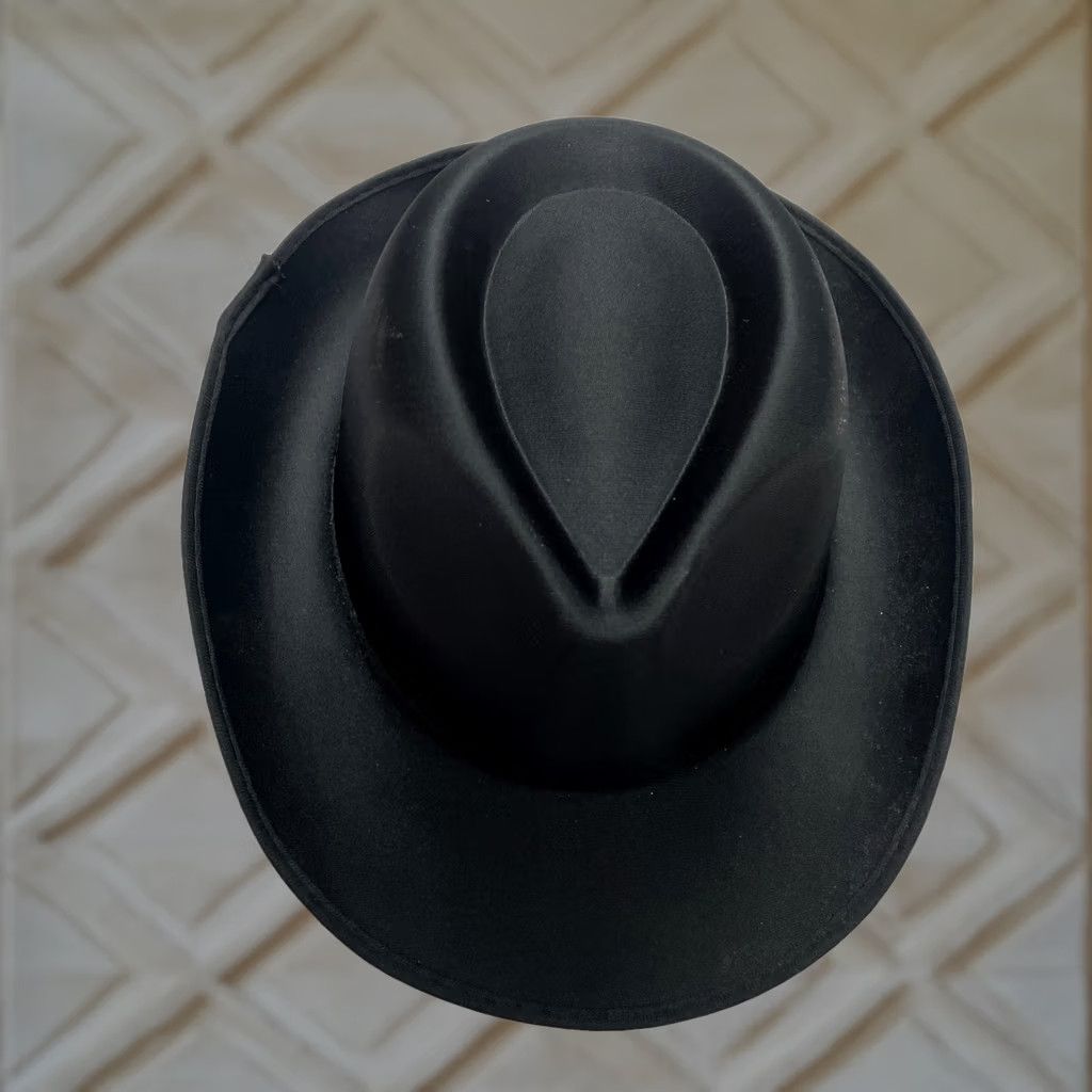 Vintage Squirrel Products Gangster Costume Hat Black Polyester Bowler/Derby Adult Unisex 14 and Up Size ONE SIZE - 1 Thumbnail