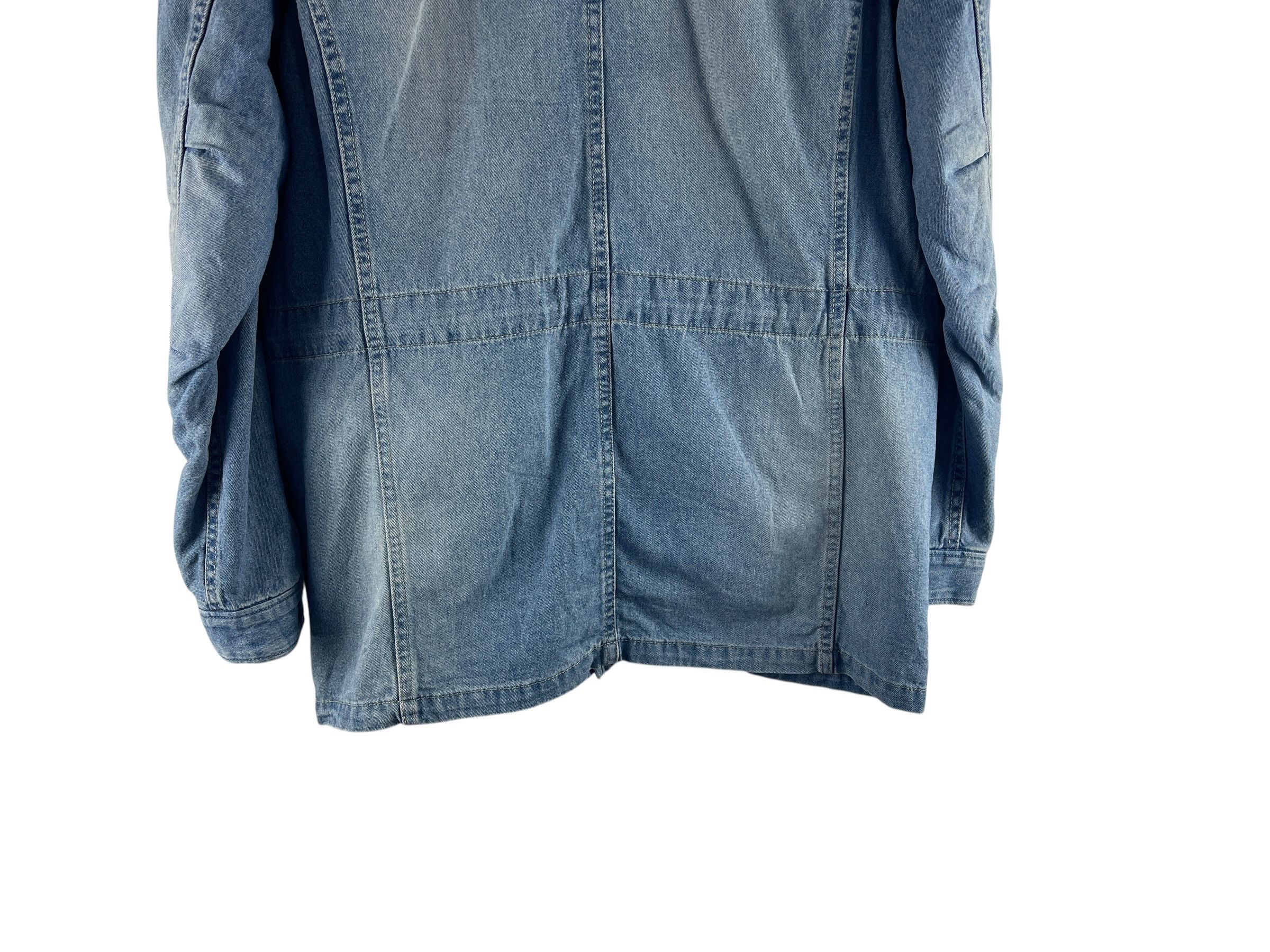 Avirex Vintage Avirex PX Hooded Denim Field Jacket Military Style Size US L / EU 52-54 / 3 - 13 Thumbnail