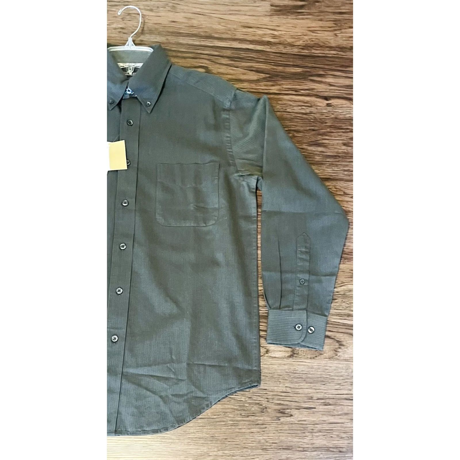 Croft & Barrow Croft & Barrow Gray Long Sleeve Button Down Shirt Size S Small New With Tags Mens Regular Cotton Blended Fabric Size US S / EU 44-46 / 1 - 2 Thumbnail