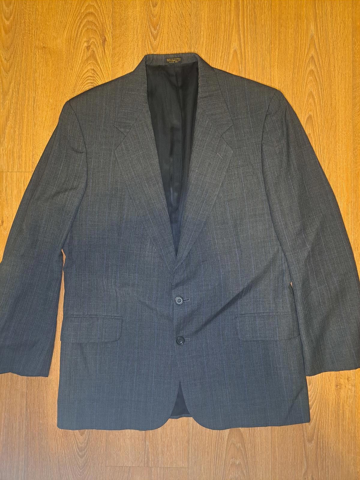 Oscar De La Renta Oscar de la Renta 2 PIece Suit 42L 36x29 Gray Glen Plaid Size 42L - 2 Thumbnail