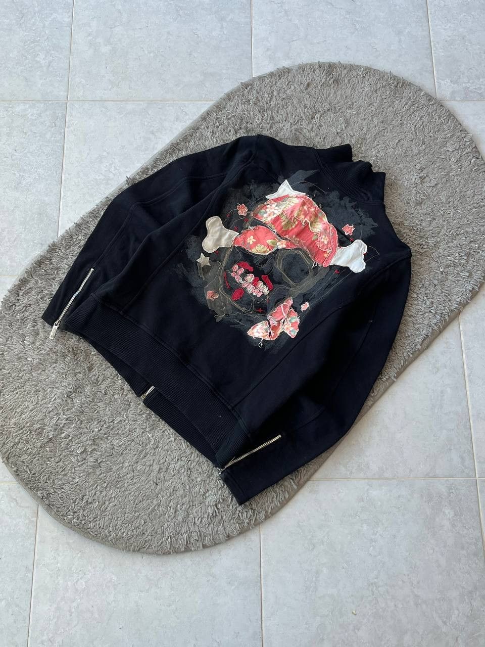John Galliano JOHN GALLIANO Avant Garde Zip Skull Logo Black Color Size S Size US S / EU 44-46 / 1 - 2 Thumbnail