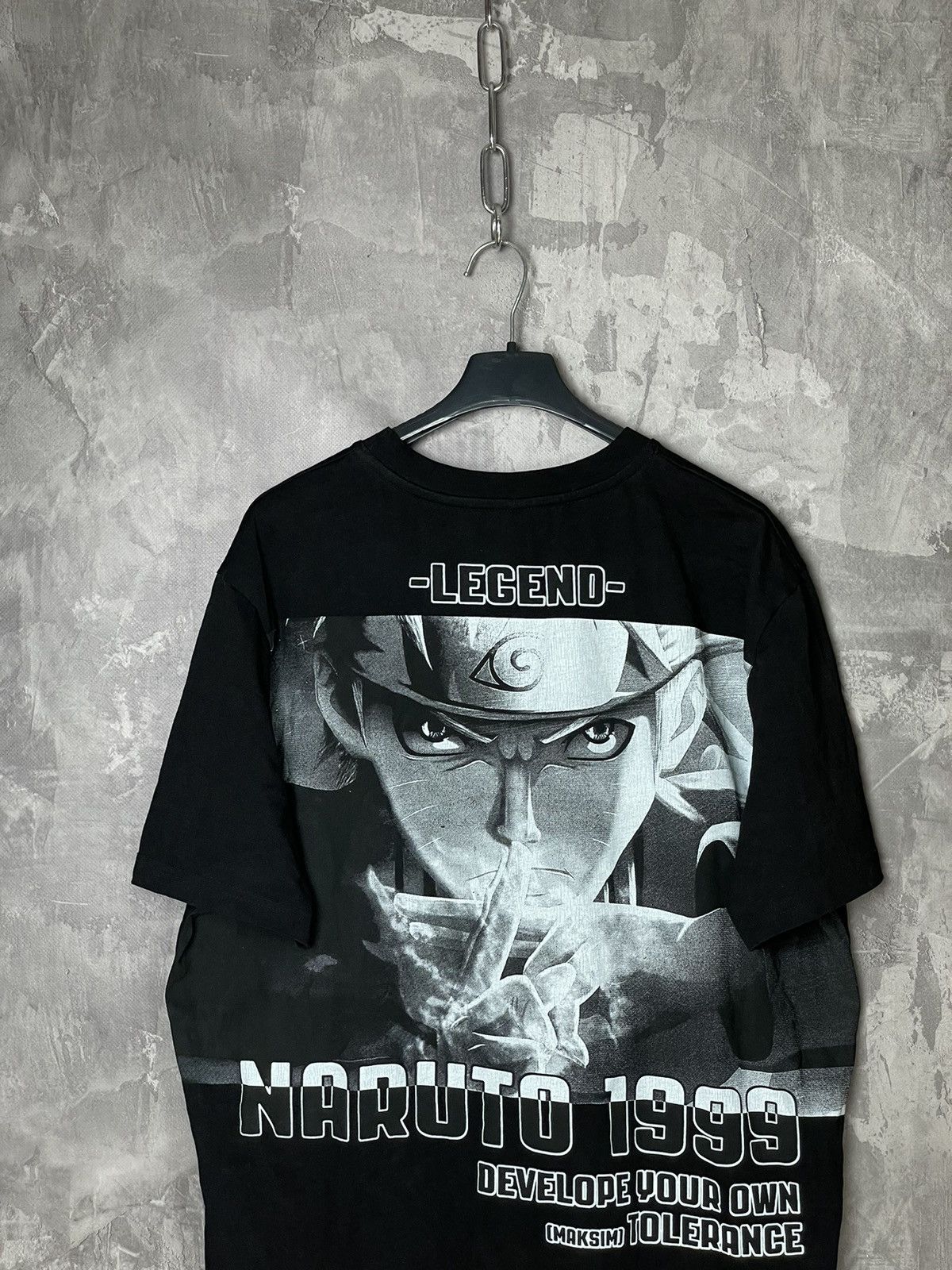 Anime × Japanese Brand × Vintage Naruto Vintage Big Logo Overprint Very Rare Anima T shirt Size US XL / EU 56 / 4 - 3 Thumbnail