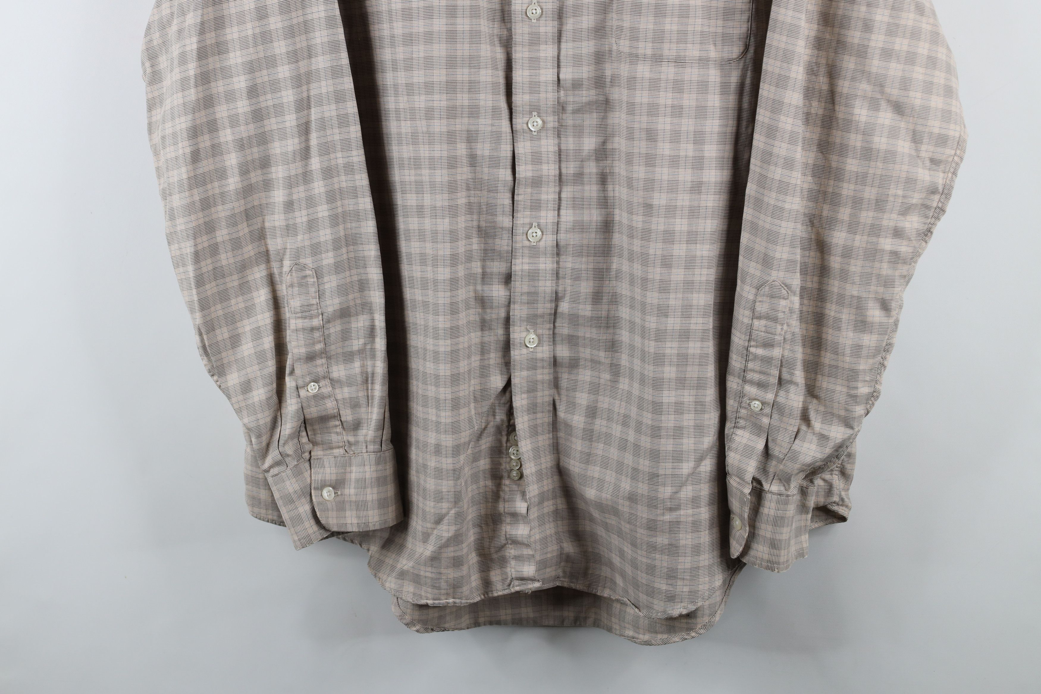 Lands' End × Vintage Vintage 90s Lands End Collared Button Down Shirt Plaid Size US M / EU 48-50 / 2 - 3 Thumbnail