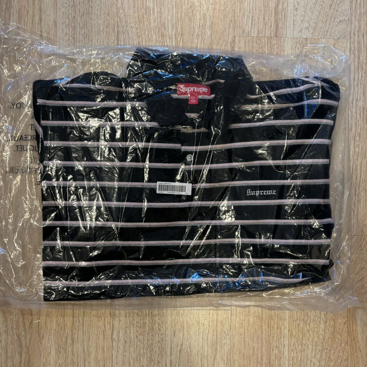Supreme Supreme Washed Stripe Polo Size US XXL / EU 58 / 5 - 2 Thumbnail