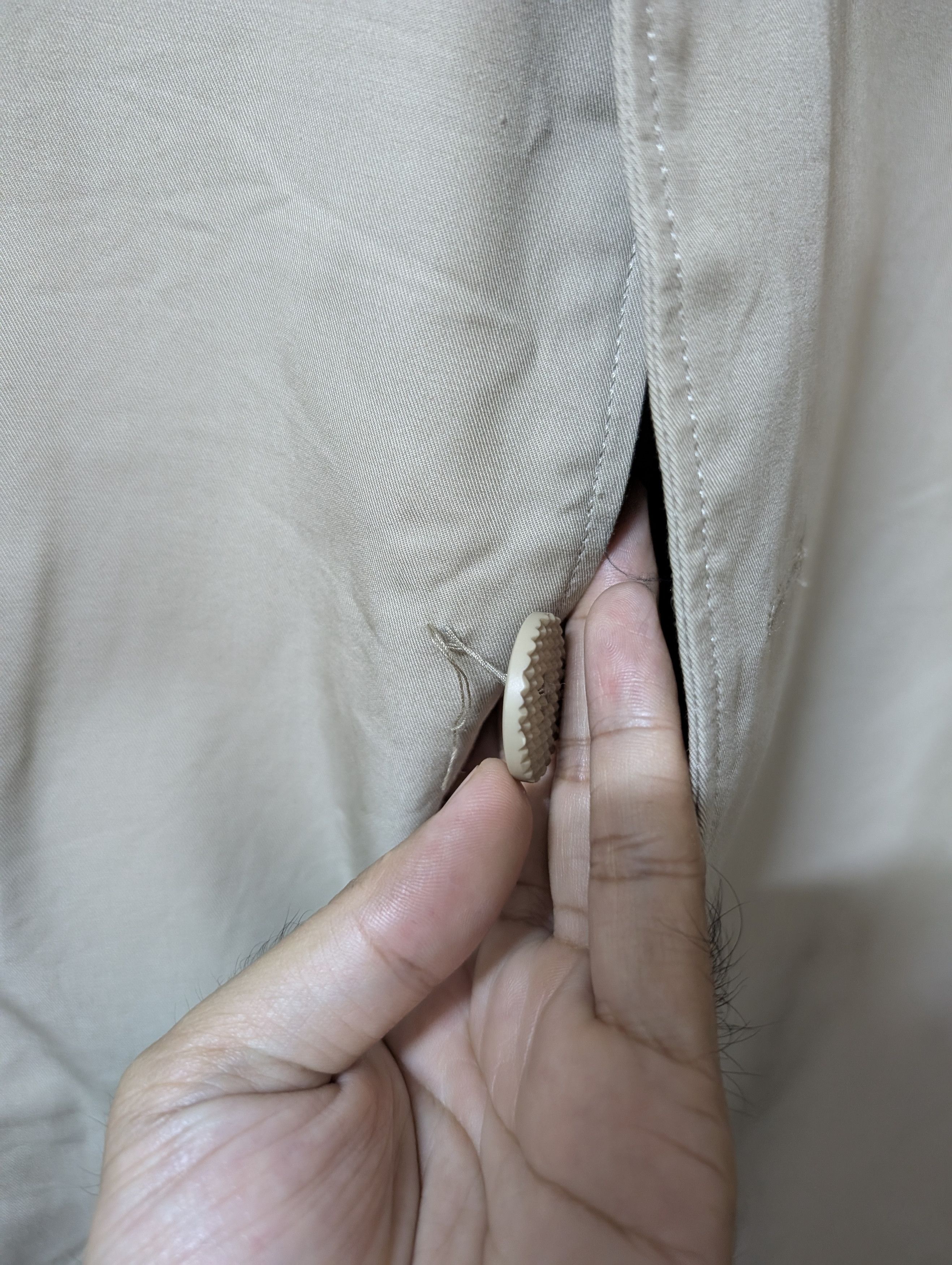 PHENOMENON S/S 2014 PHENOMENON Arm Knit Switch Cotton Long Coat Beige Size M / US 6-8 / IT 42-44 - 11 Thumbnail